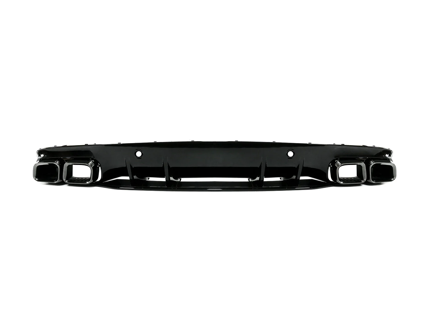 Rear Diffuser + Black Exhaust Tips For Mercedes W205 Coupe AMG Sport 2015-2021 di18 - Image 8