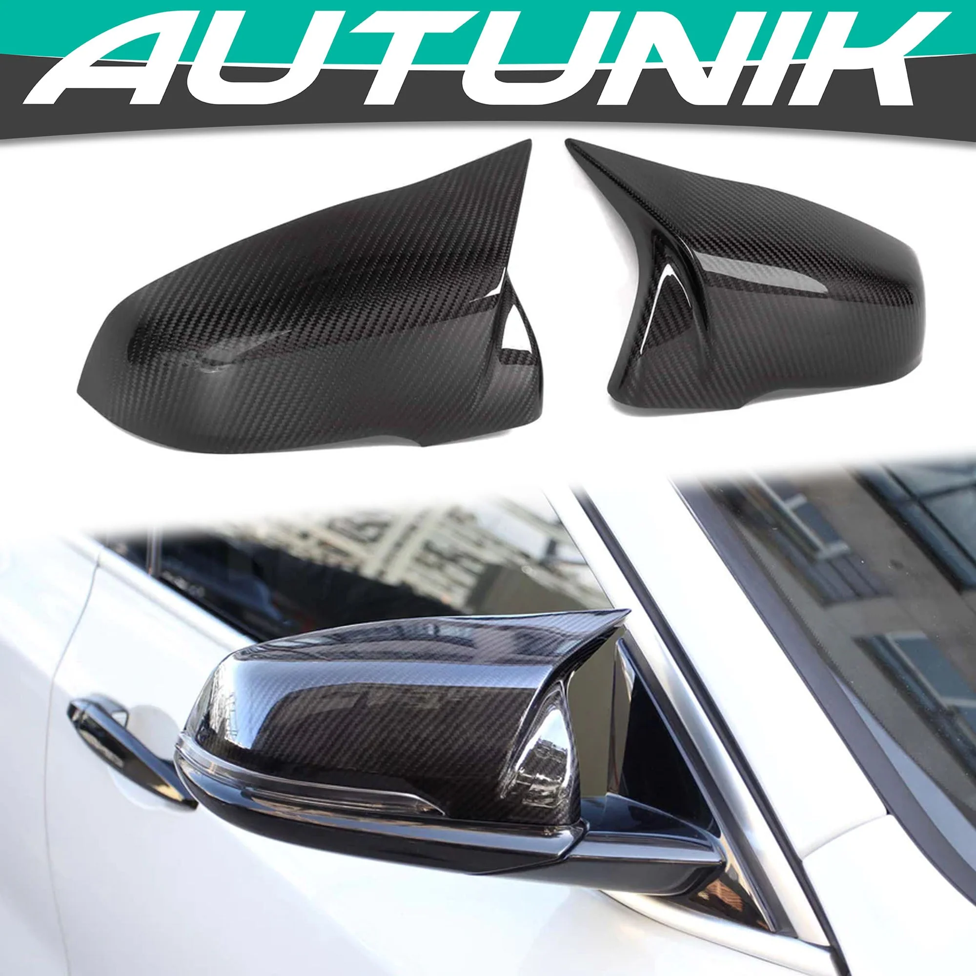Dry Carbon Fiber Mirror Cover Caps Replace for Toyota A90 Supra 2020-2026
