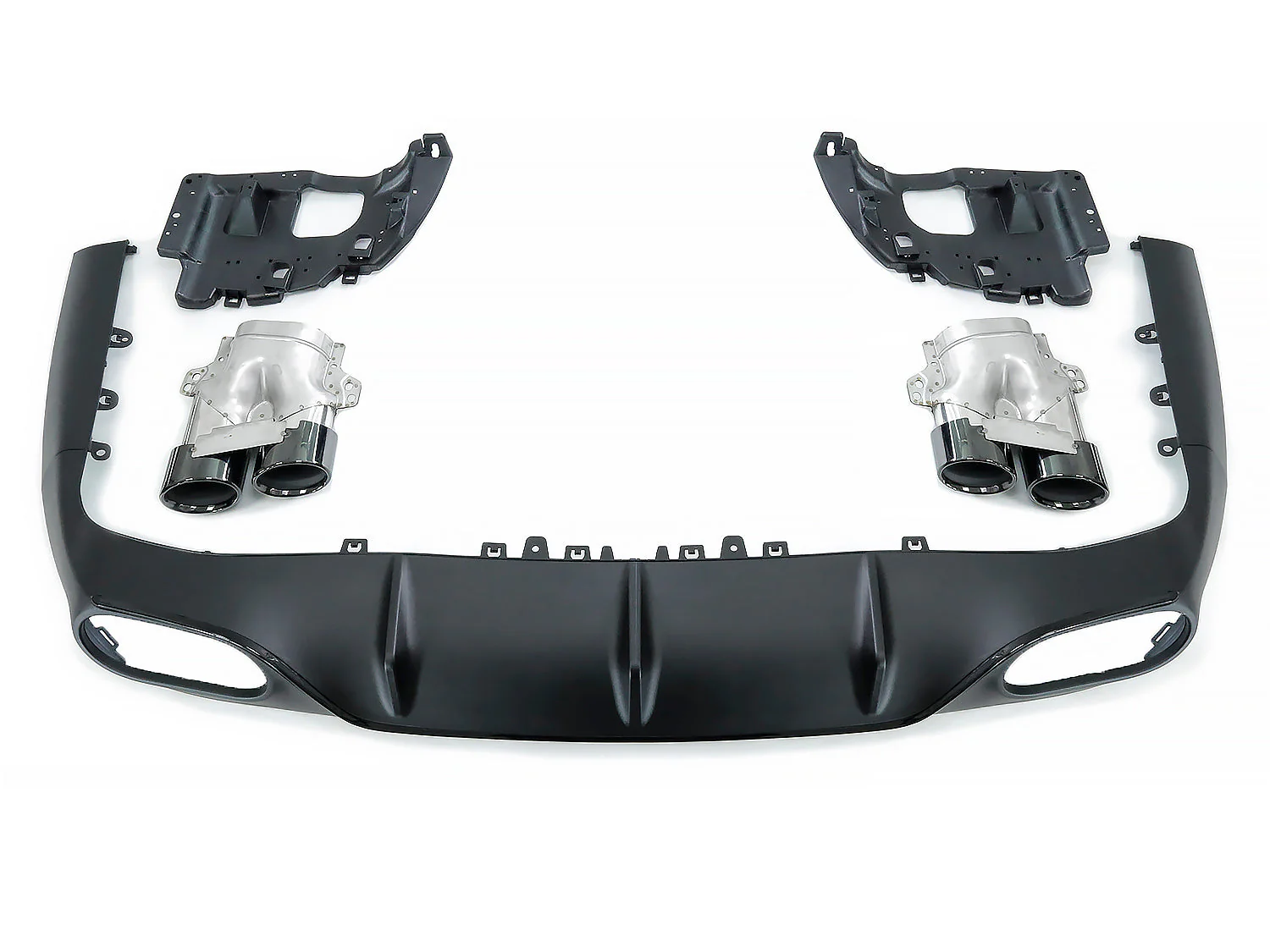 Rear Diffuser + Black Exhaust Tips for Mercedes E Class C238 A238 Coupe E300 E400 E450 AMG Pack 2018-2020 - Image 6