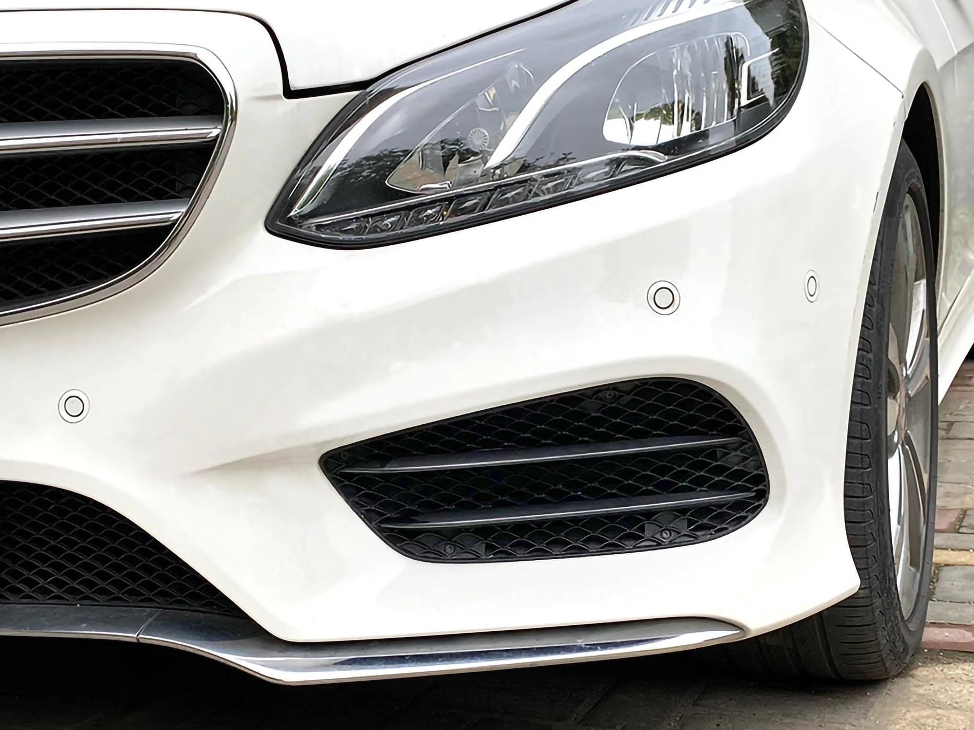 Fog Lamp Grille Air Vent Cover Black for Benz W212 S212 AMG Line Facelift 2013-2015 - Image 3