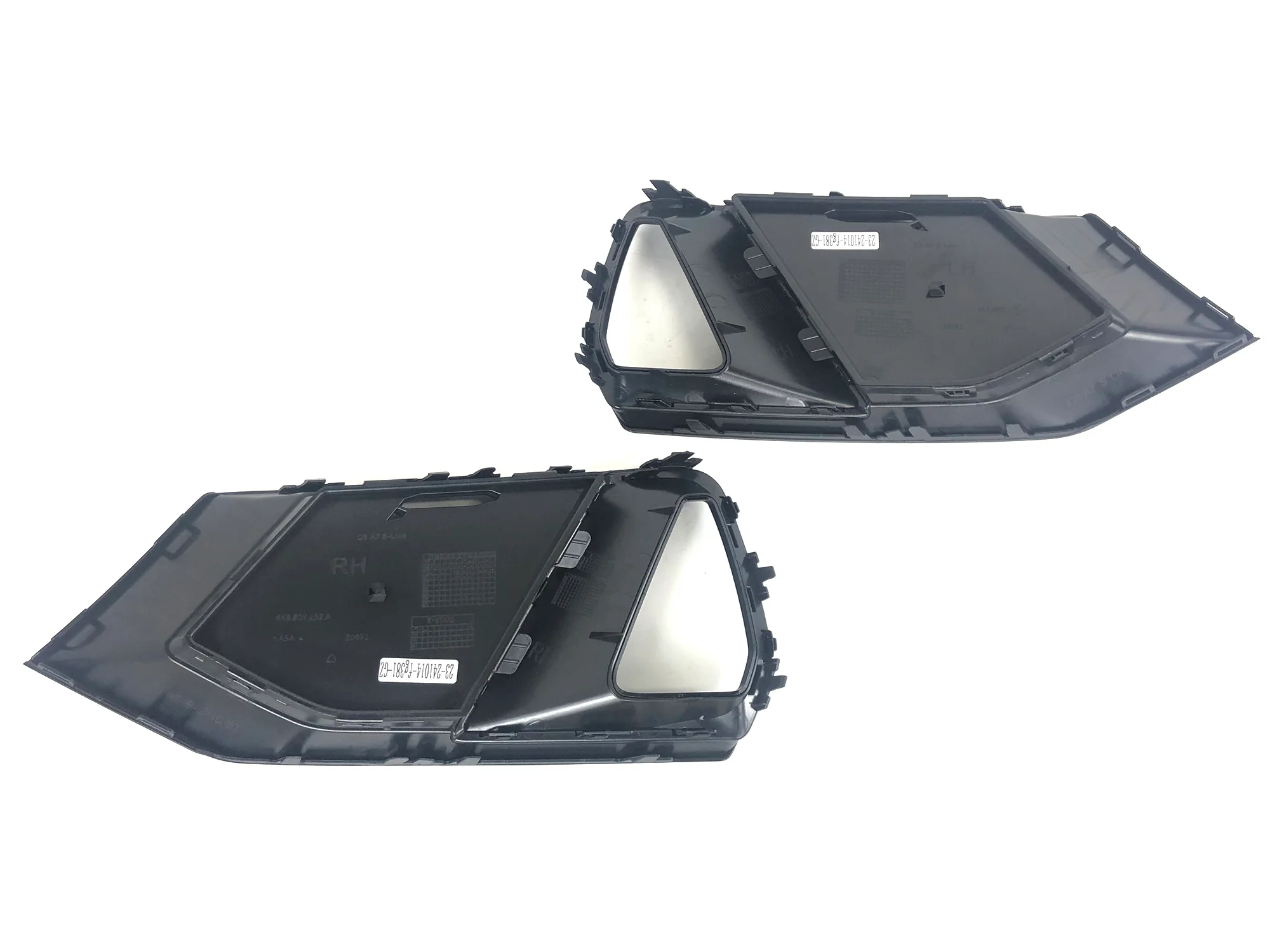 Front Bumper Fog Light Grille Cover Black For AUDI A7 C8 Sportback 2019-2025 - Image 11