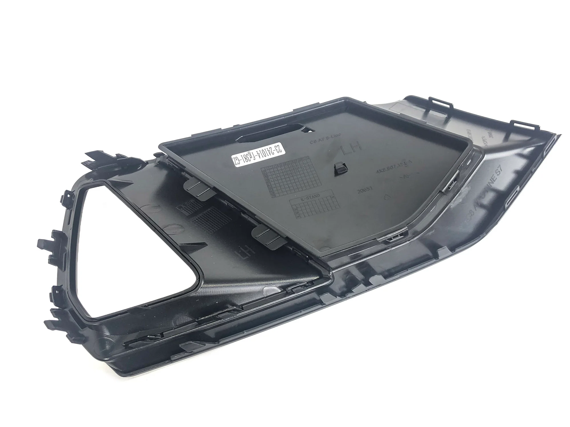 Front Bumper Fog Light Grille Cover Black For AUDI A7 C8 Sportback 2019-2025 - Image 13