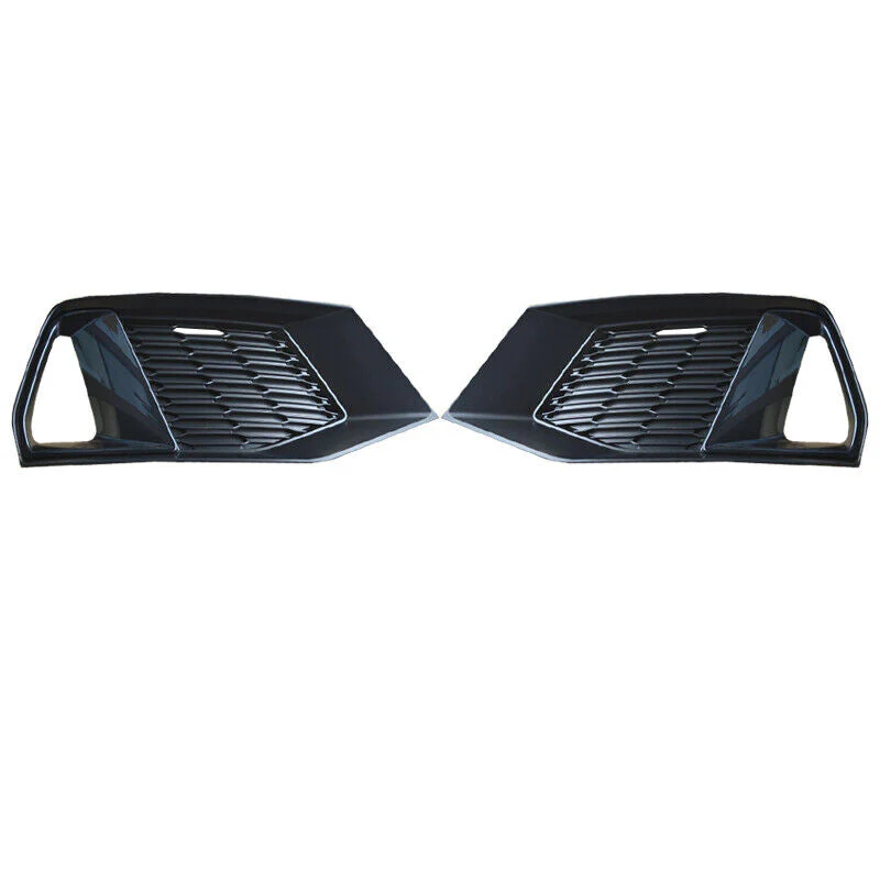 Front Bumper Fog Light Grille Cover Black For AUDI A7 C8 Sportback 2019-2025 - Image 5