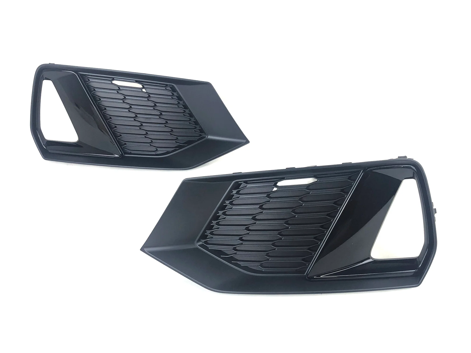Front Bumper Fog Light Grille Cover Black For AUDI A7 C8 Sportback 2019-2025 - Image 6