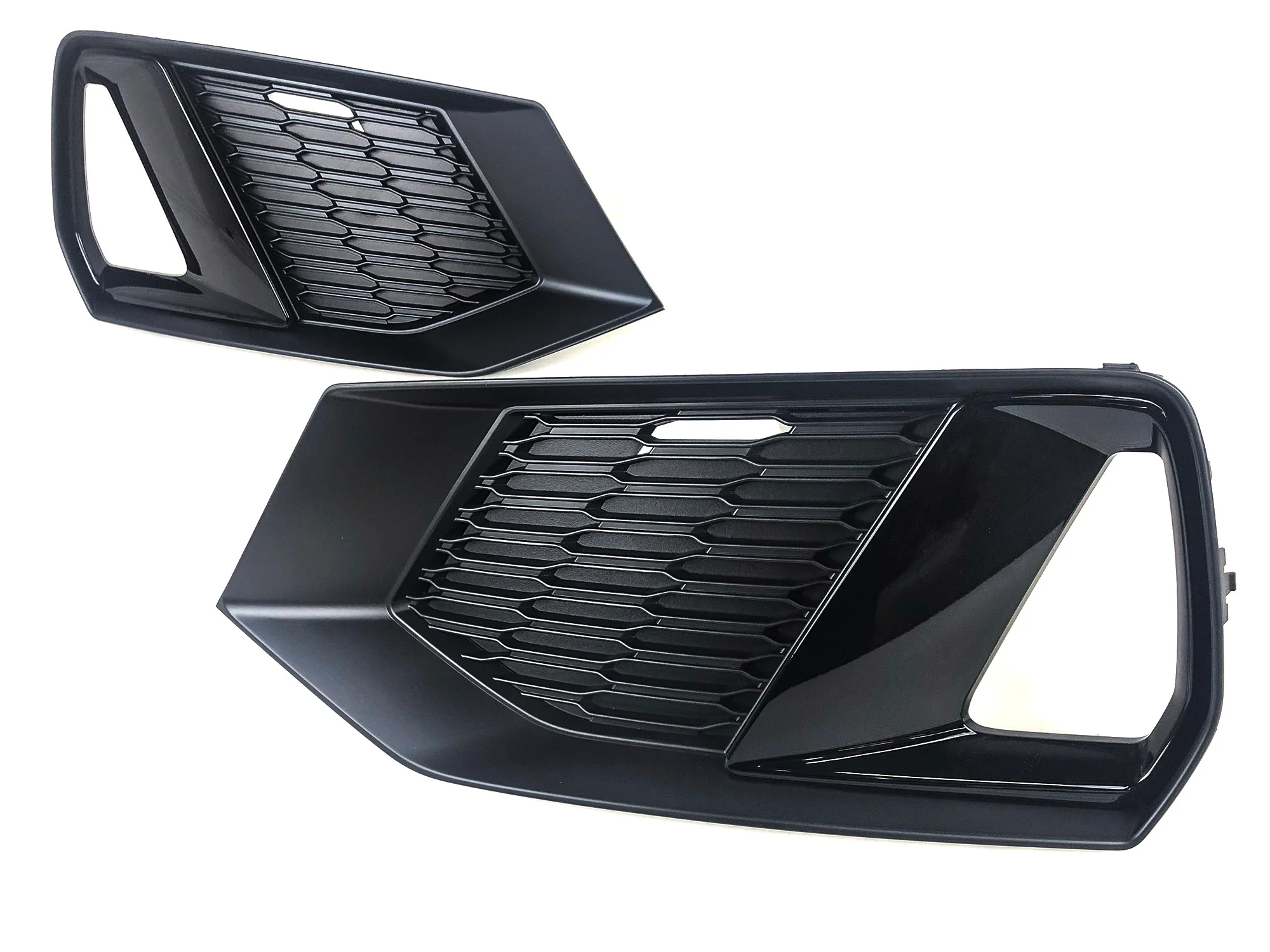 Front Bumper Fog Light Grille Cover Black For AUDI A7 C8 Sportback 2019-2025 - Image 7