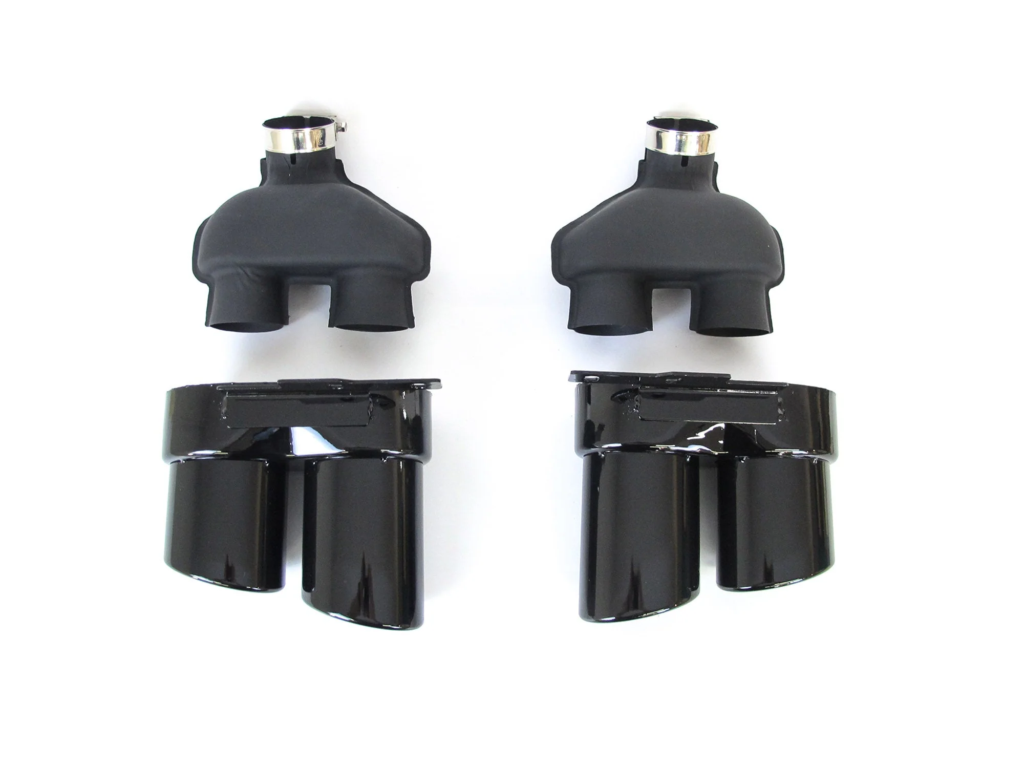 Gloss Black Rear Diffuser Exhaust Tips For AUDI A7 C8 S-line S7 2019-2024 di180 - Image 13