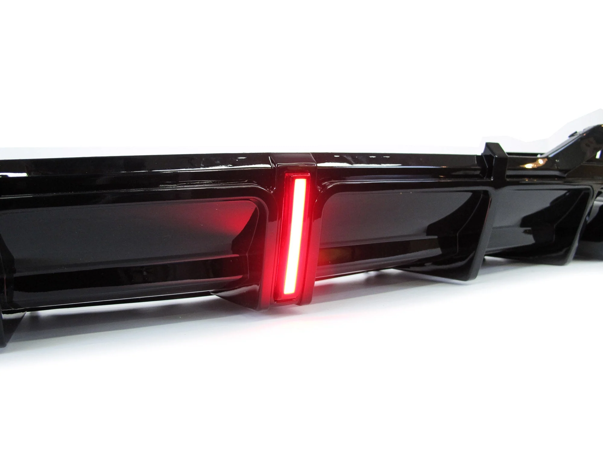 Gloss Black LED Rear Diffuser + Exhaust Tips For AUDI A5 F5 S-line / S5 2020-2024 - Image 11