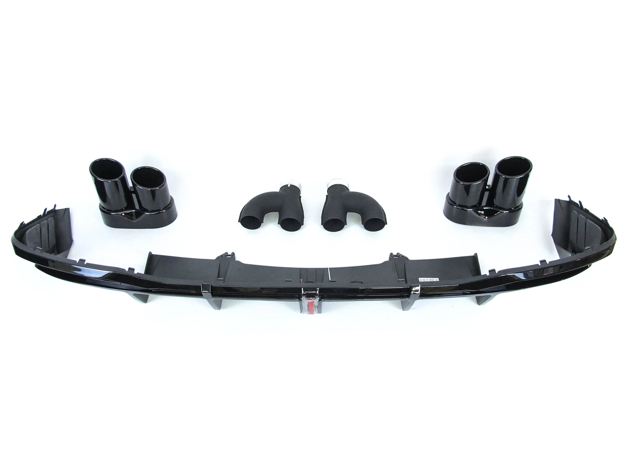 Gloss Black LED Rear Diffuser + Exhaust Tips For AUDI A5 F5 S-line / S5 2020-2024 - Image 5