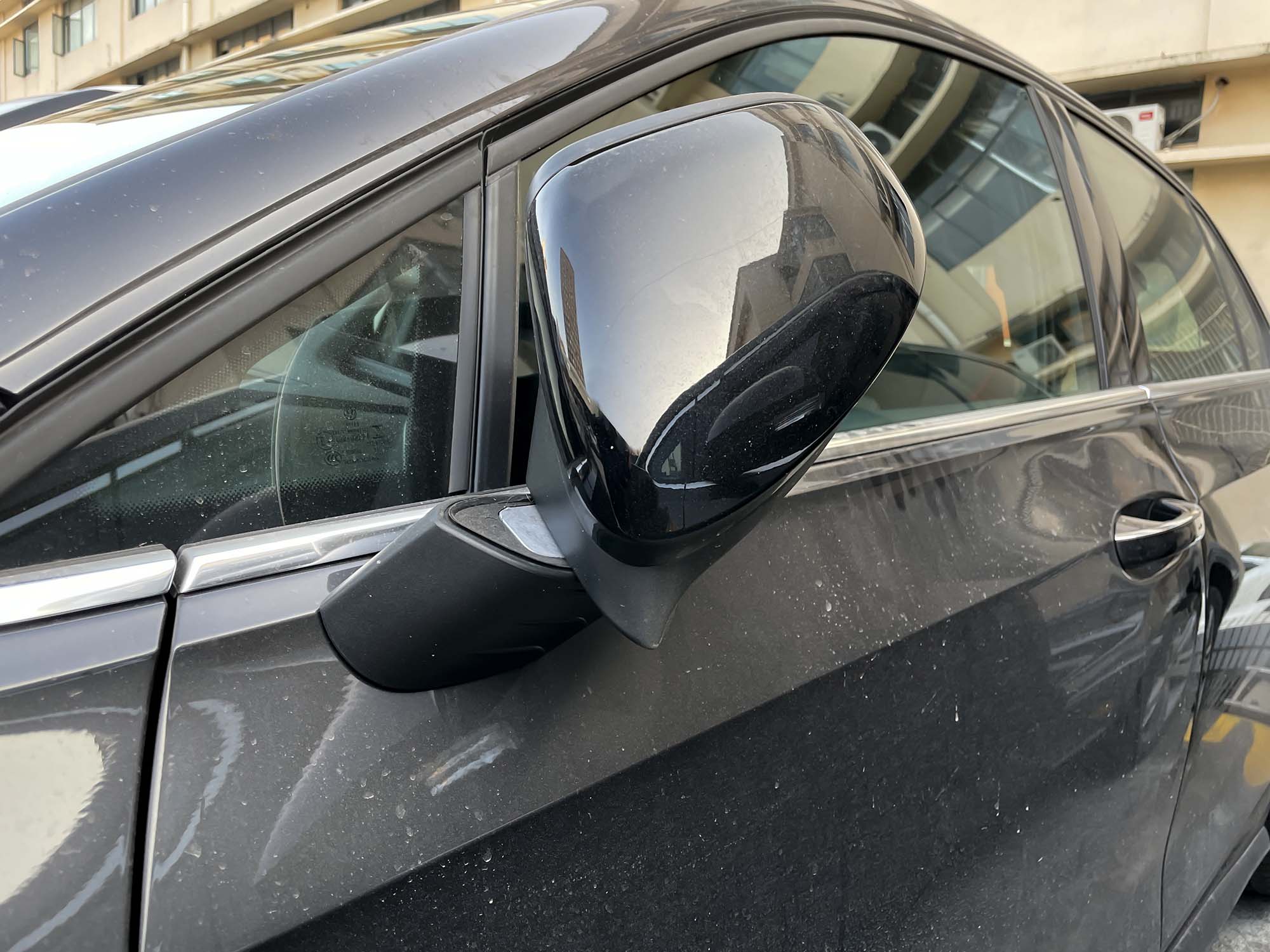 Gloss Black Mirror Caps Cover Replace for VW Golf 8 MK8 with Assist Light 2020-2026 - Image 4