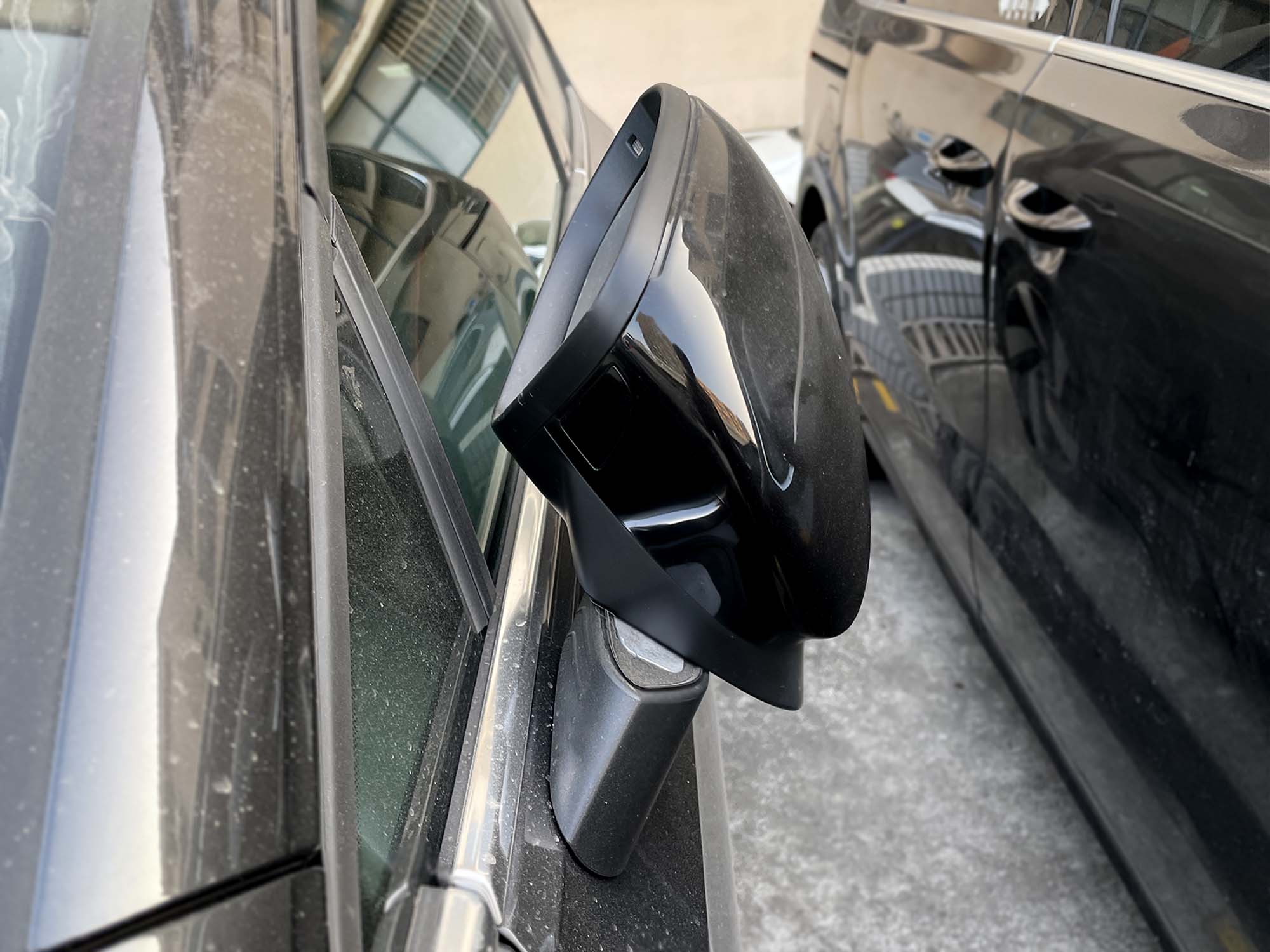 Gloss Black Mirror Caps Cover Replace for VW Golf 8 MK8 with Assist Light 2020-2026 - Image 5