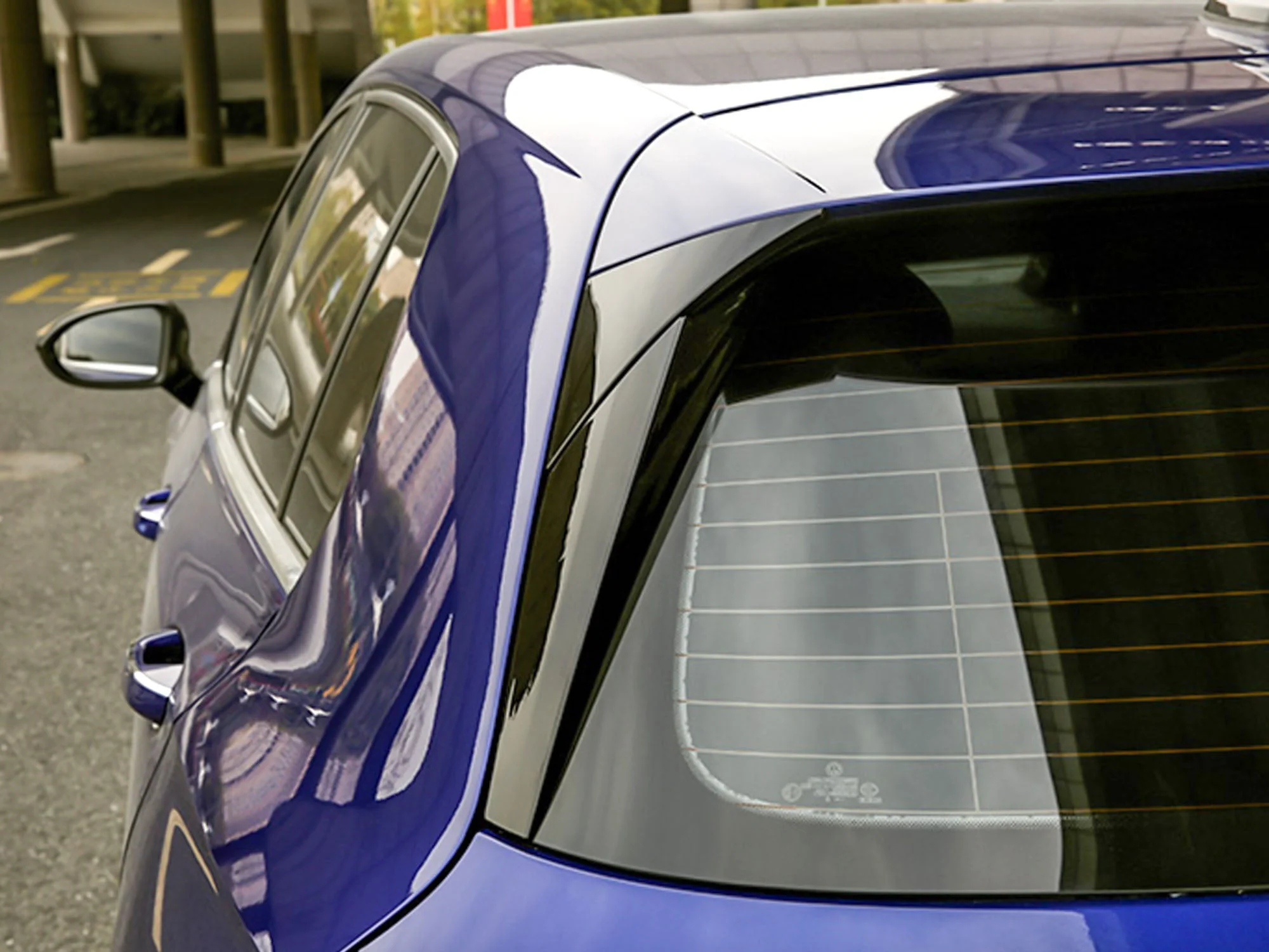 Gloss Black Rear Window Spoiler For VW Golf MK8 TSI TDI 2022-2024 - Image 16