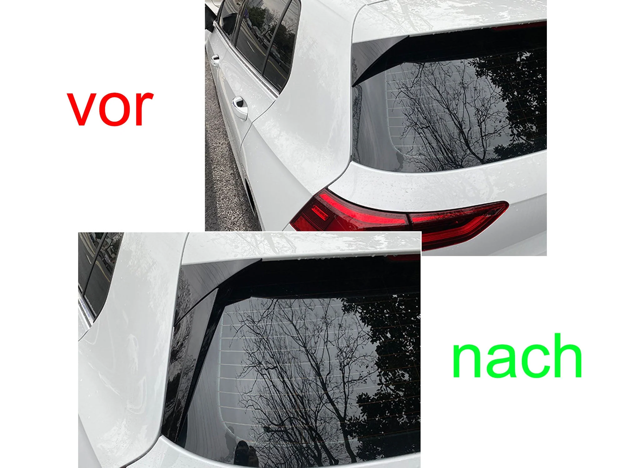 Gloss Black Rear Window Spoiler For VW Golf MK8 TSI TDI 2022-2024 - Image 18