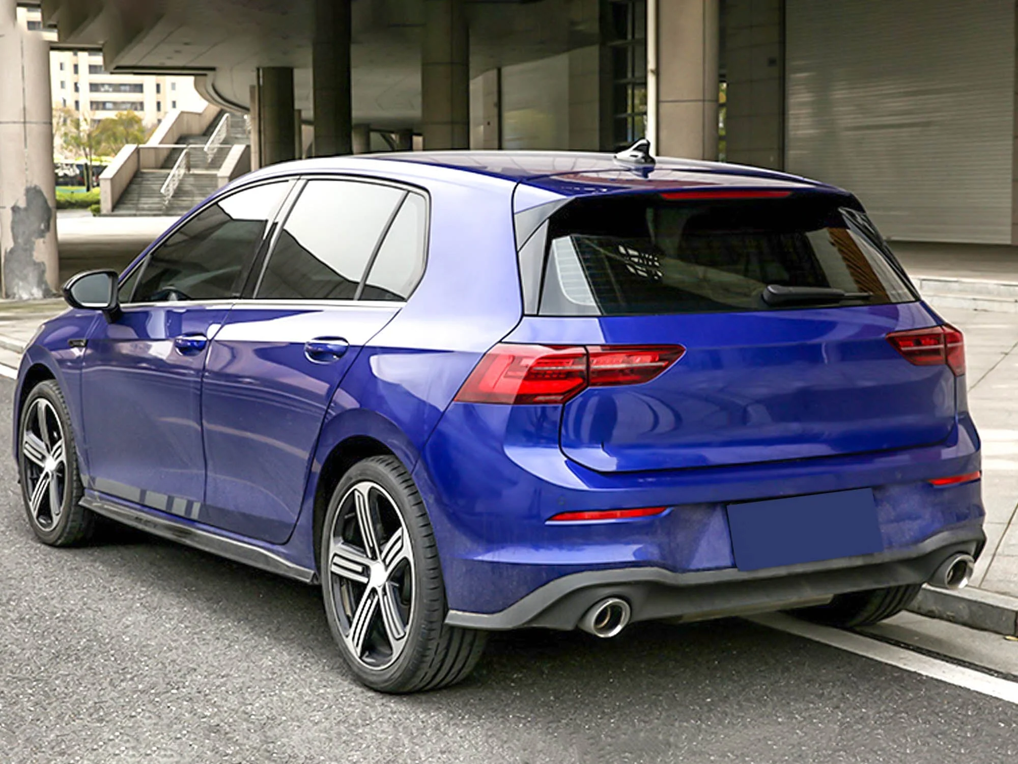 Gloss Black Rear Window Spoiler For VW Golf MK8 TSI TDI 2022-2024 - Image 2
