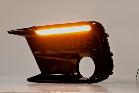 Switchback Sequential LED DRL Fog Light Cover Kit Bezel For Subaru WRX STI 2018-2021 - Image 7