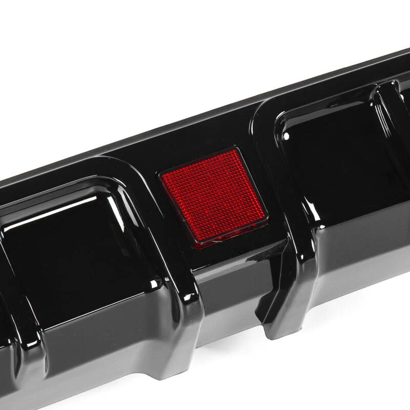 Glossy Black Rear Diffuser w/ LED Light fits Infiniti Q60 2017-2022 - Image 20