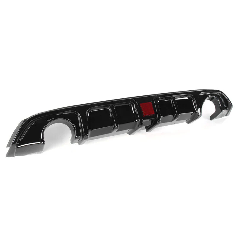 Glossy Black Rear Diffuser w/ LED Light fits Infiniti Q60 2017-2022 - Image 7