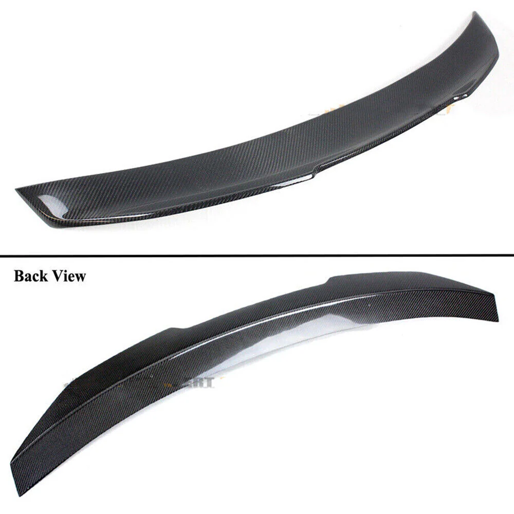 Real Carbon Fiber Highkick Spoiler Wing For AUDI A4 B9 Sedan 2017-2024 - Image 5