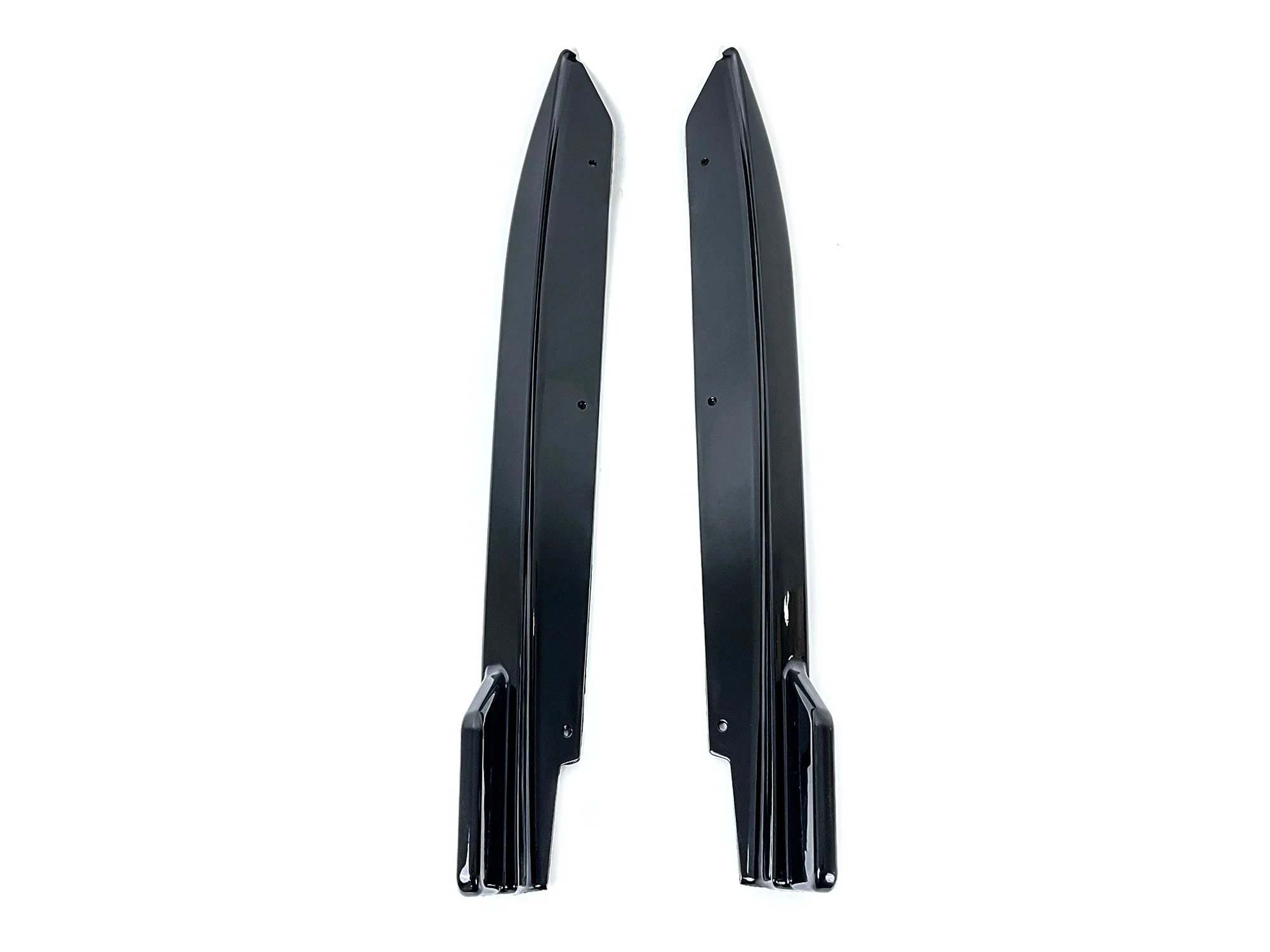 Gloss Black Rear Bumper Side Splitters Canard for BMW 5-Series G30 M-Sport 2017-2020 - Image 10