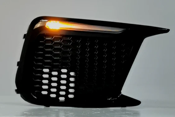 For 2018-2021 Subaru WRX STI Sequential LED DRL Dayting Running Lights Kits Fog Light Bezels - Image 6