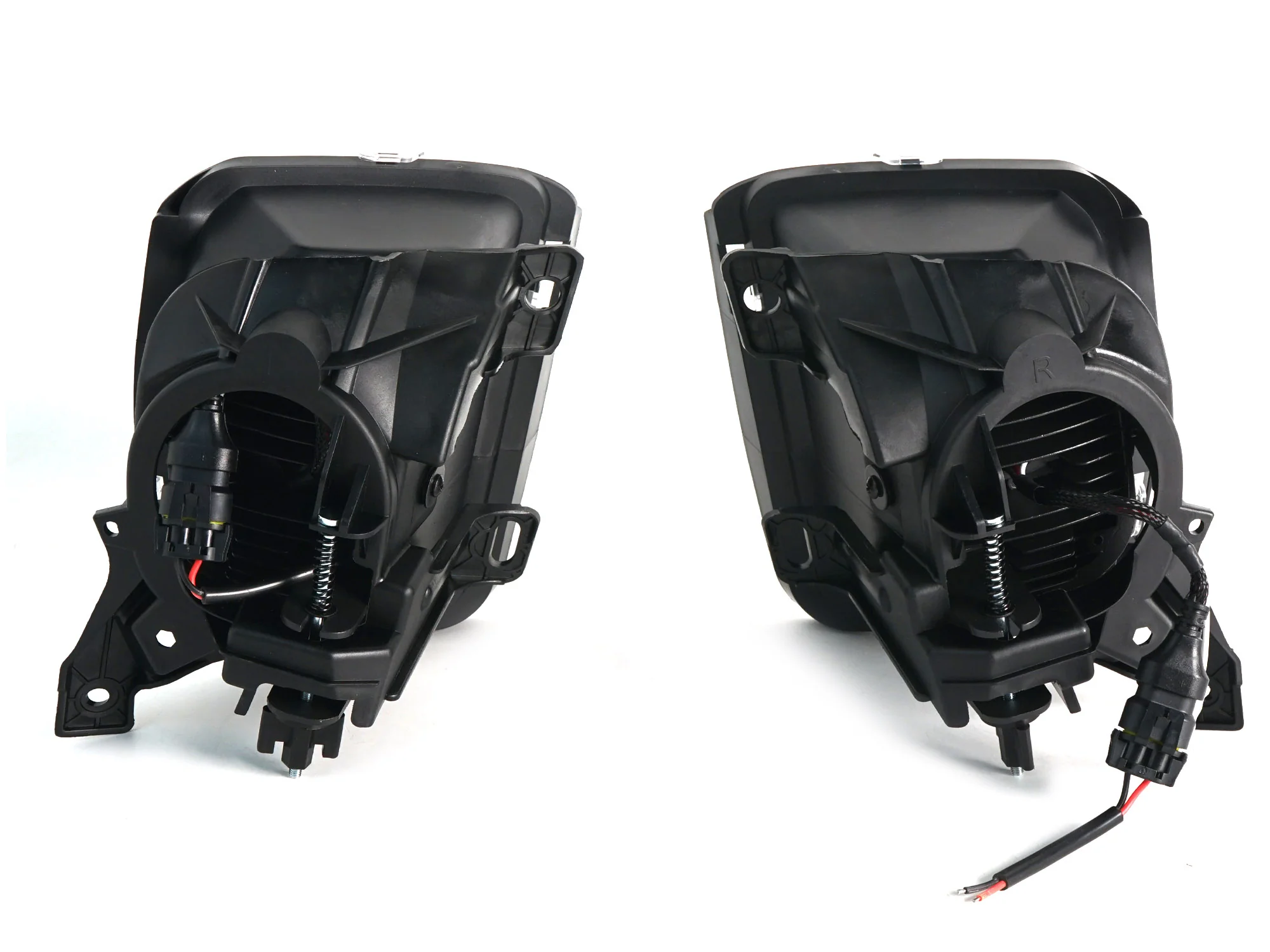 Black Front Bumper DRL LED Fog Lights for Dodge Ram 1500 2013-2017 - Image 10