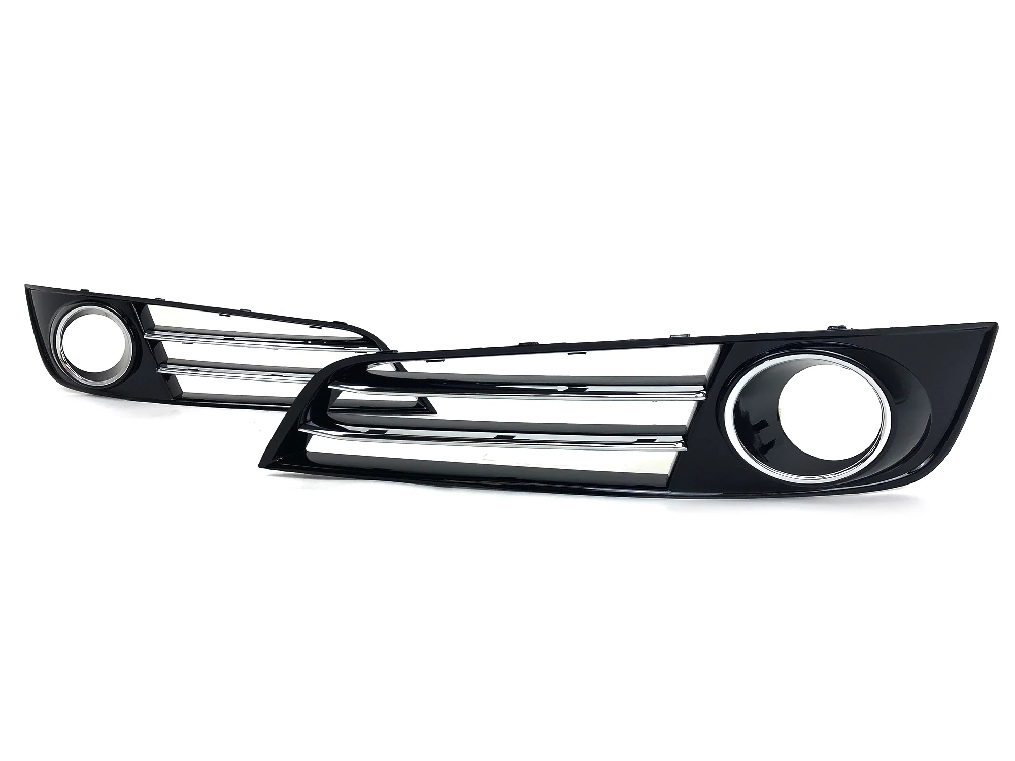 2PC Front Bumper Grille Fog Light Cover Fit 2011 2012 2013 2014 Audi A8 Quattro - Image 5