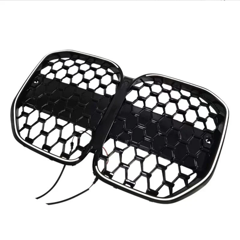 Black Diamond Front Bumper Grille w/ LED Light for BMW 4 Series G22 G23 430i M440i 2021-2026 - Image 5
