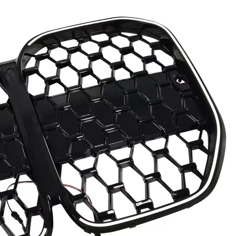 Black Diamond Front Bumper Grille w/ LED Light for BMW 4 Series G22 G23 430i M440i 2021-2026 - Image 7