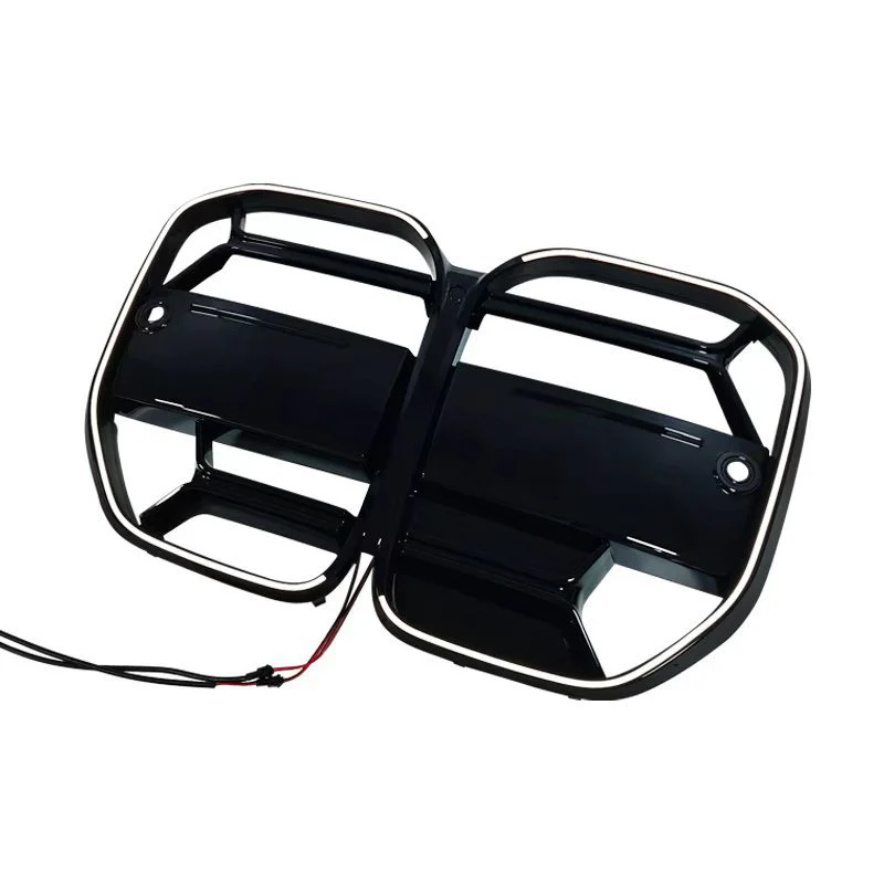 Gloss Black Front Bumper Grille w/ LED Light for BMW 4 Series G22 G23 430i M440i 2021-2026 - Image 3