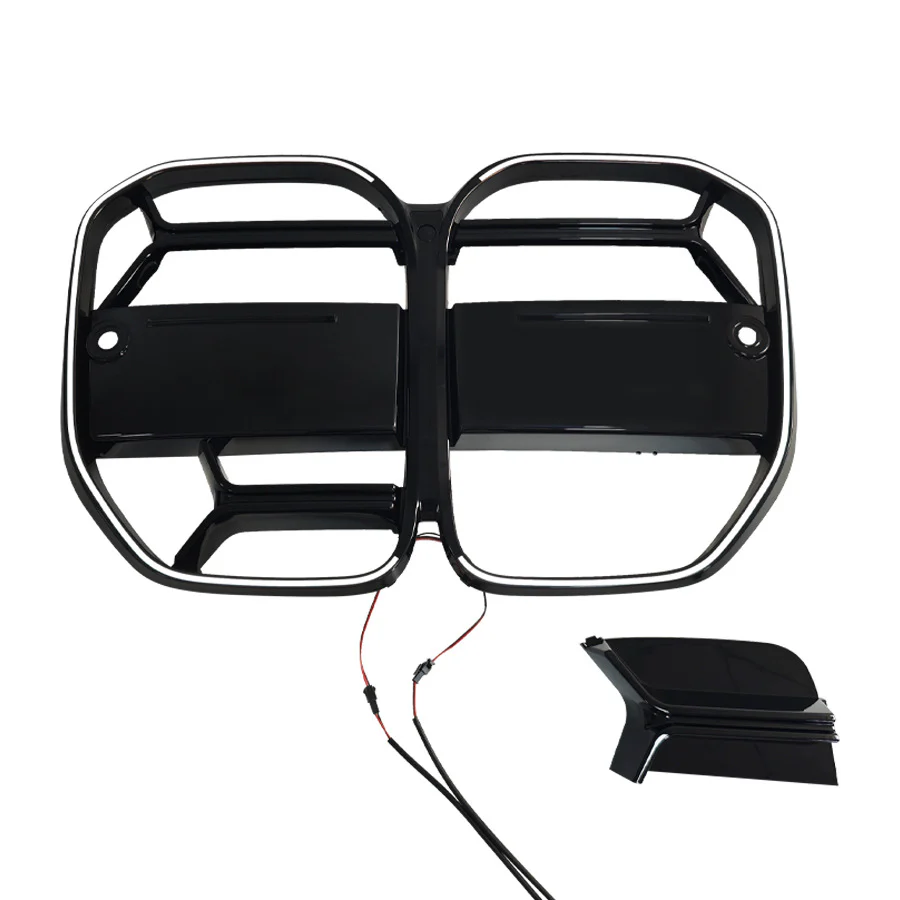 Gloss Black Front Bumper Grille w/ LED Light for BMW 4 Series G22 G23 430i M440i 2021-2026 - Image 5