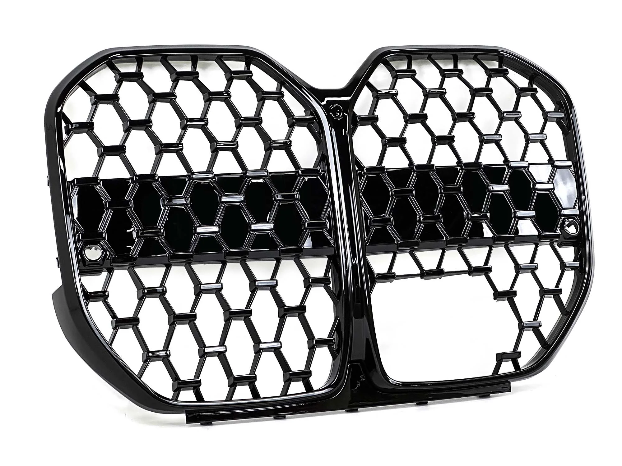 Black Diamond Front Grill Honeycomb fit for BMW G26 4 Series w/ ACC 2022-2024 - Image 3