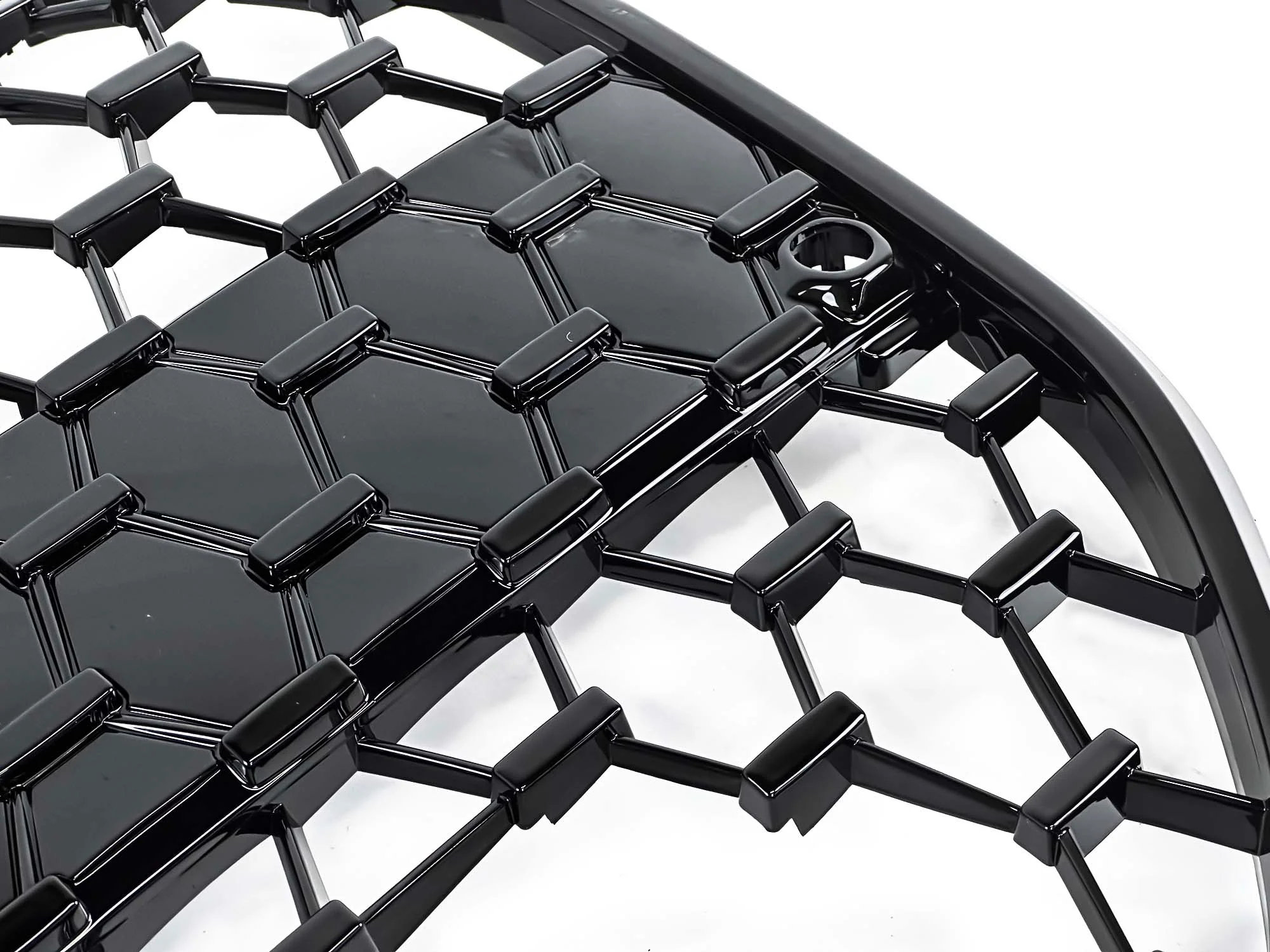 Black Diamond Front Grill Honeycomb fit for BMW G26 4 Series w/ ACC 2022-2024 - Image 8