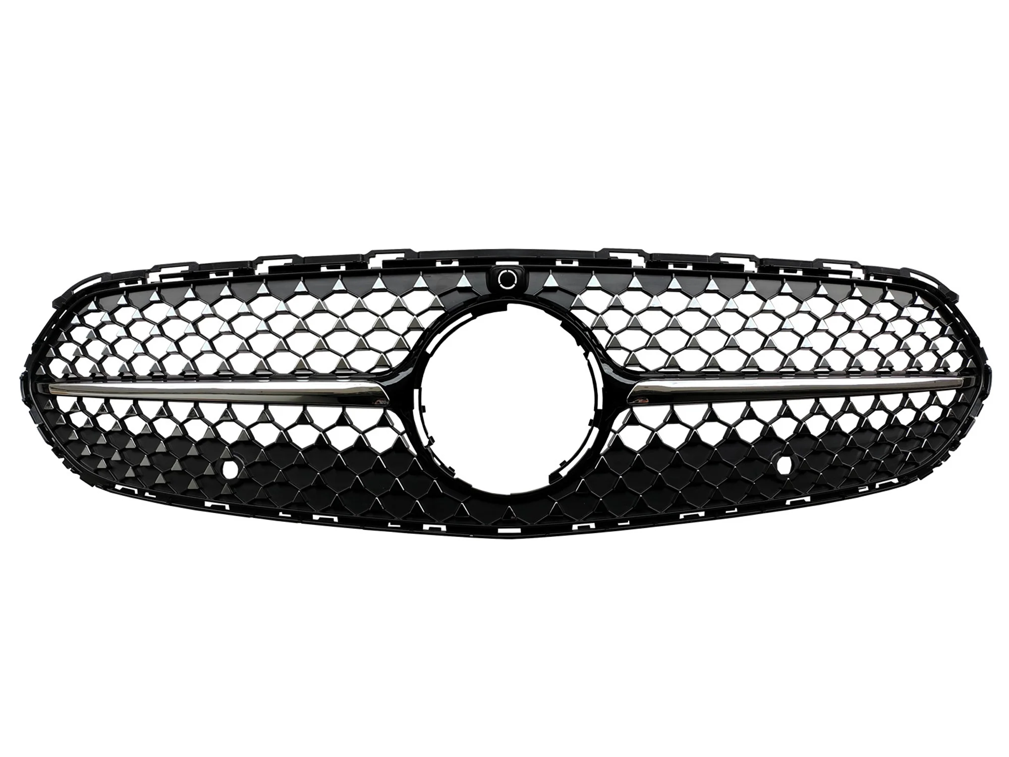 Black Diamond Front Grille for Mercedes W206 Non-AMG 2022-2024 - Image 3
