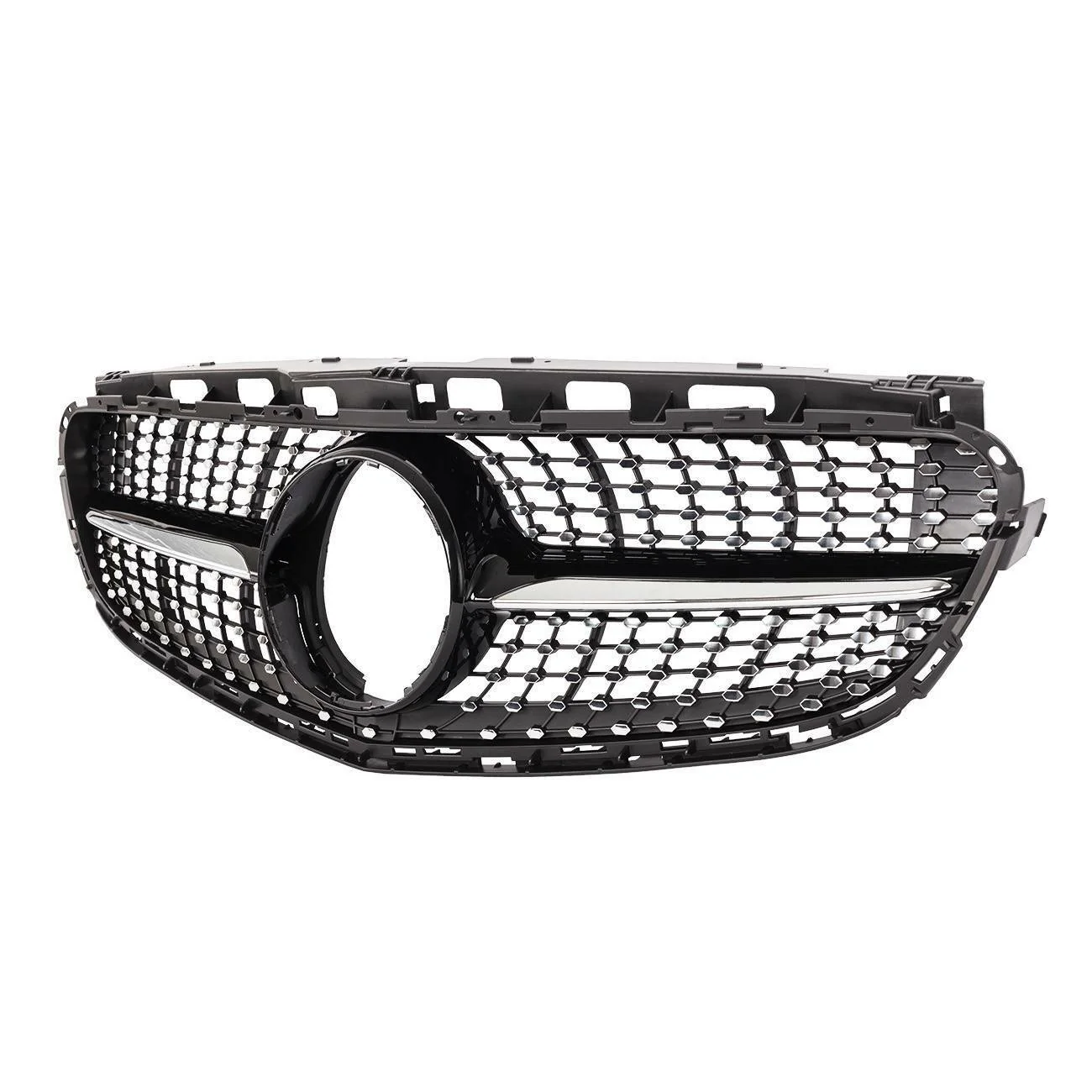 Diamond Style Front Bumper Grille for 2014-2016 Mercedes-Benz E-Class W212 E350 E400 E550 Sedan - Image 3