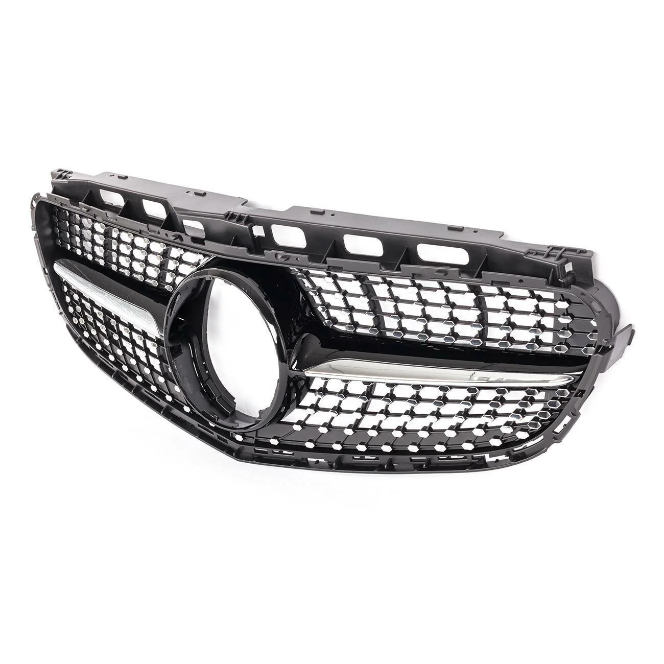Diamond Style Front Bumper Grille for 2014-2016 Mercedes-Benz E-Class W212 E350 E400 E550 Sedan - Image 5