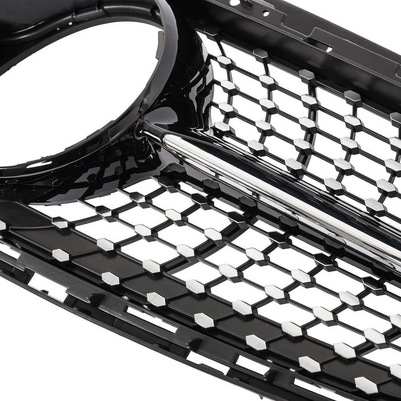 Diamond Style Front Bumper Grille for 2014-2016 Mercedes-Benz E-Class W212 E350 E400 E550 Sedan - Image 7