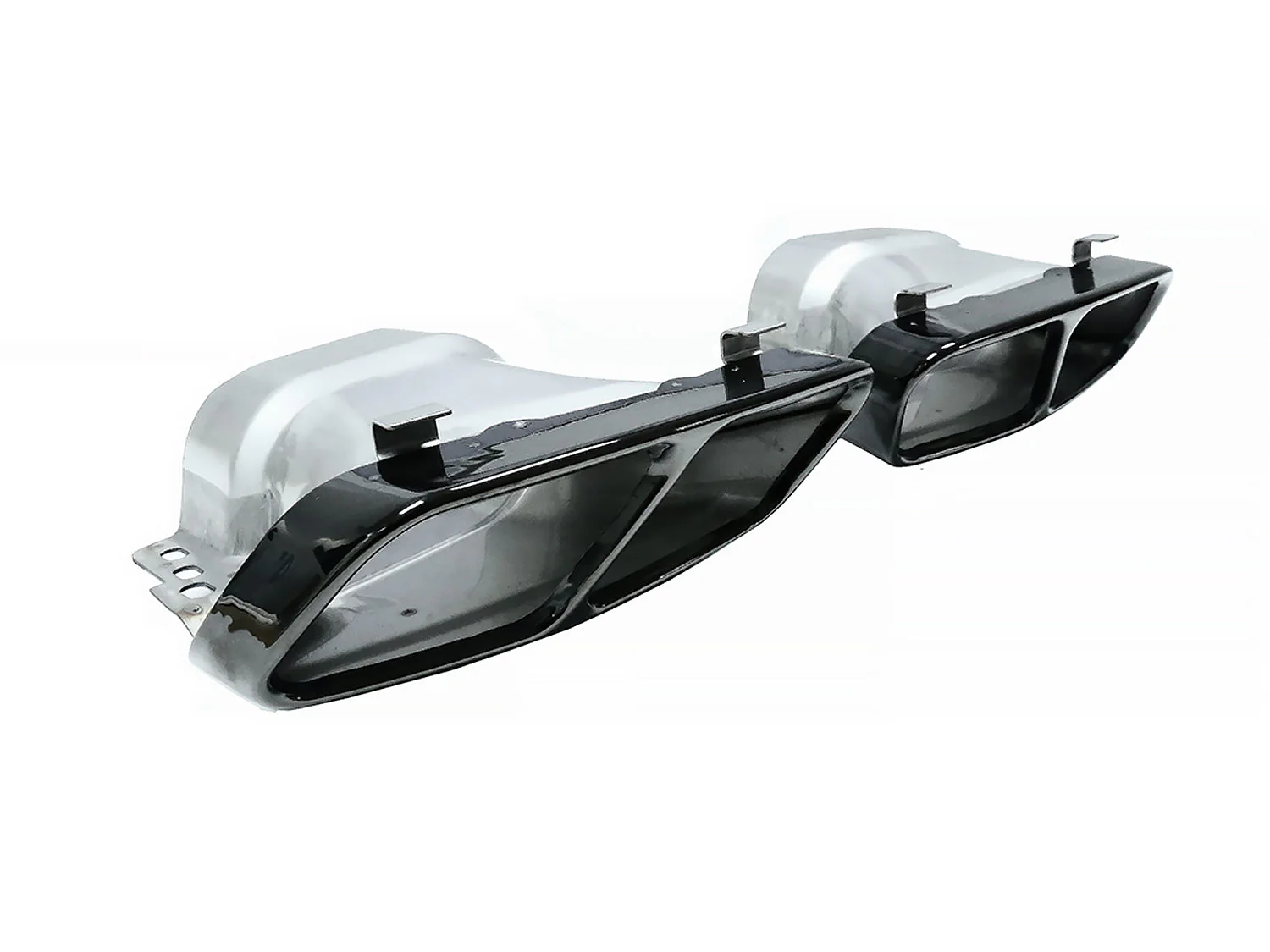 Quad Exhaust Tips Replace for Mercedes W176 C117 AMG A45 CLA45 GLA X156 - Image 2