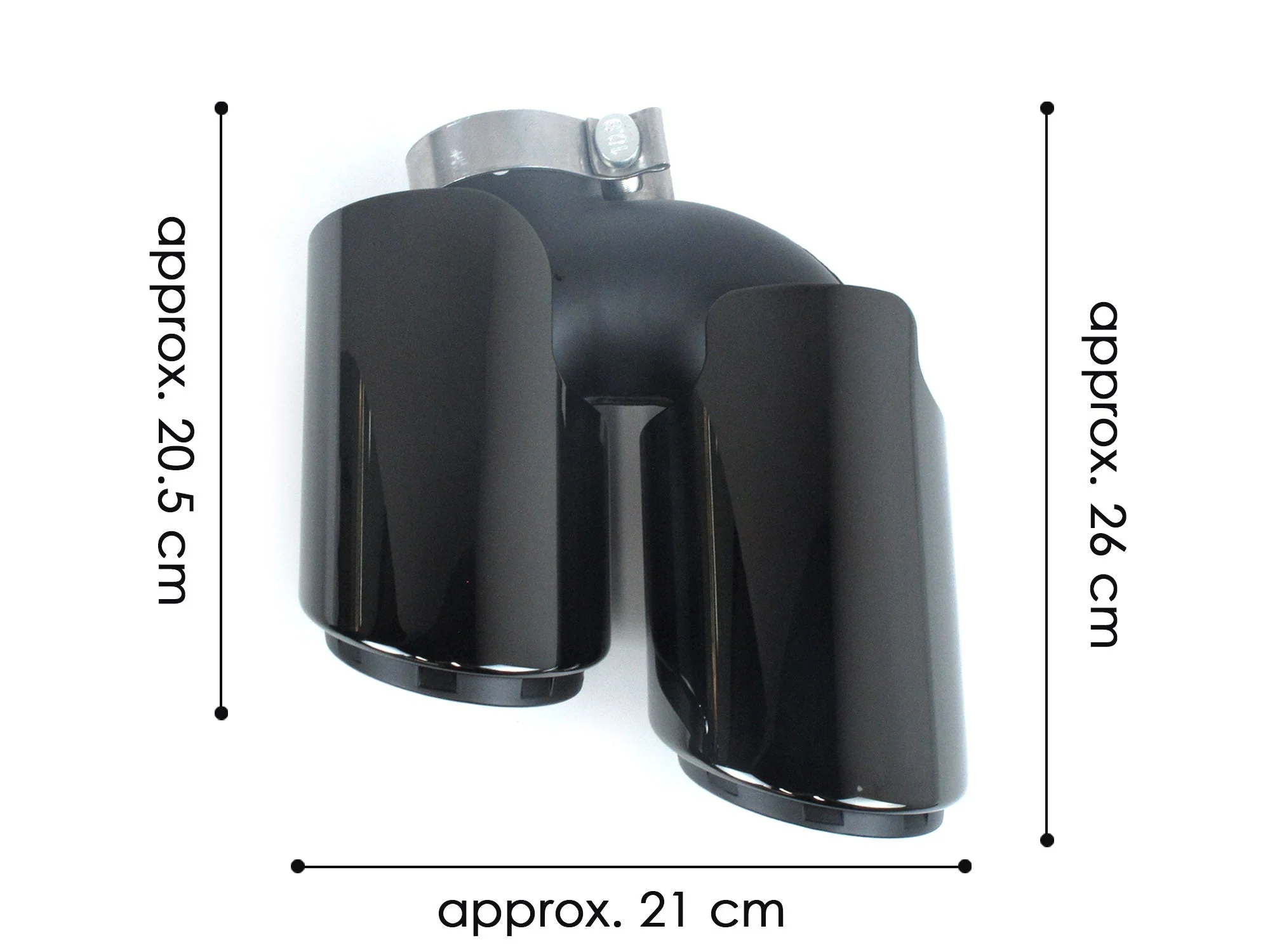 3-Layer Black Exhaust Tips for 2019-2026 Porsche Macan 2.0L Base - Image 12