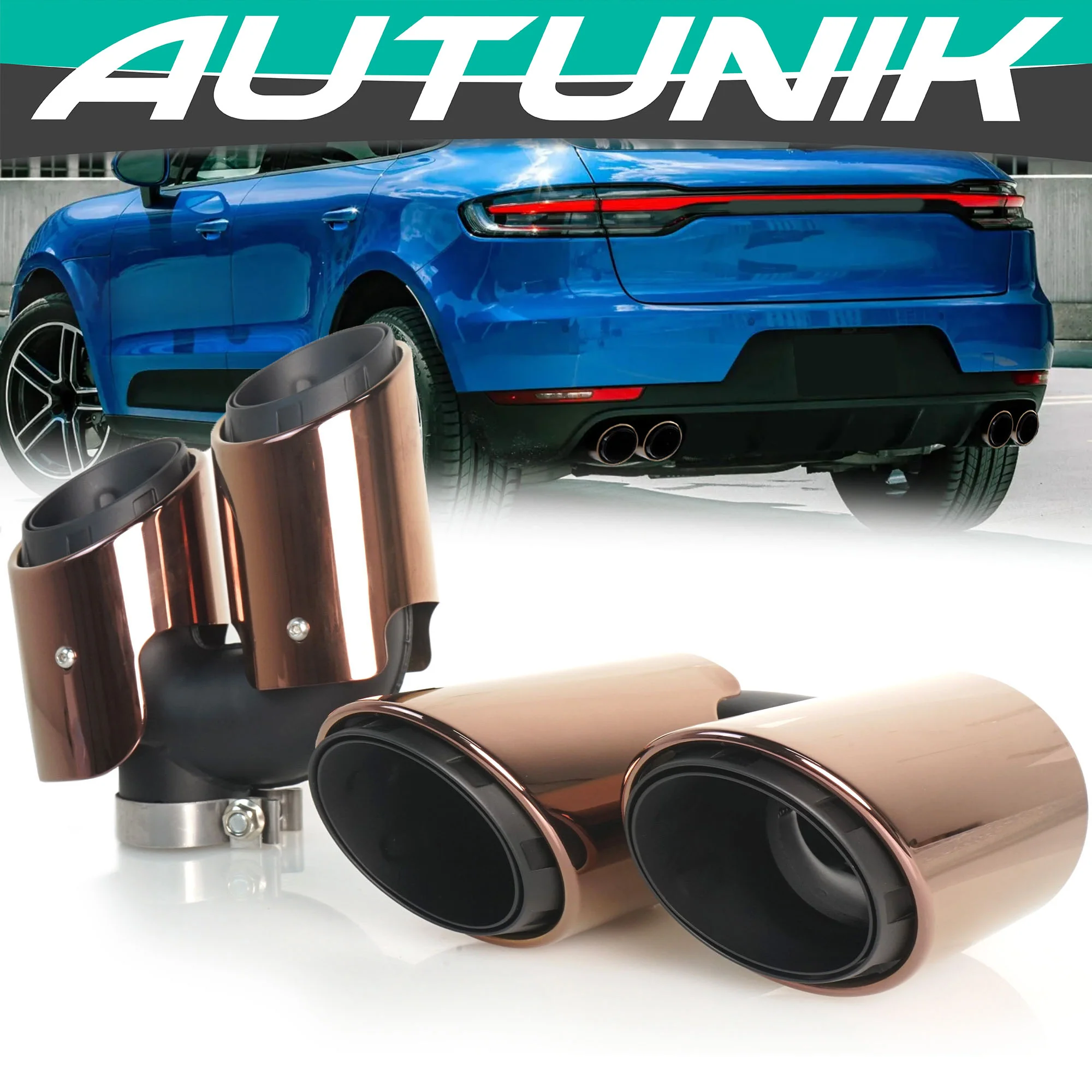 3-Layer Black Exhaust Tips for 2019-2026 Porsche Macan 2.0L Base - Image 15