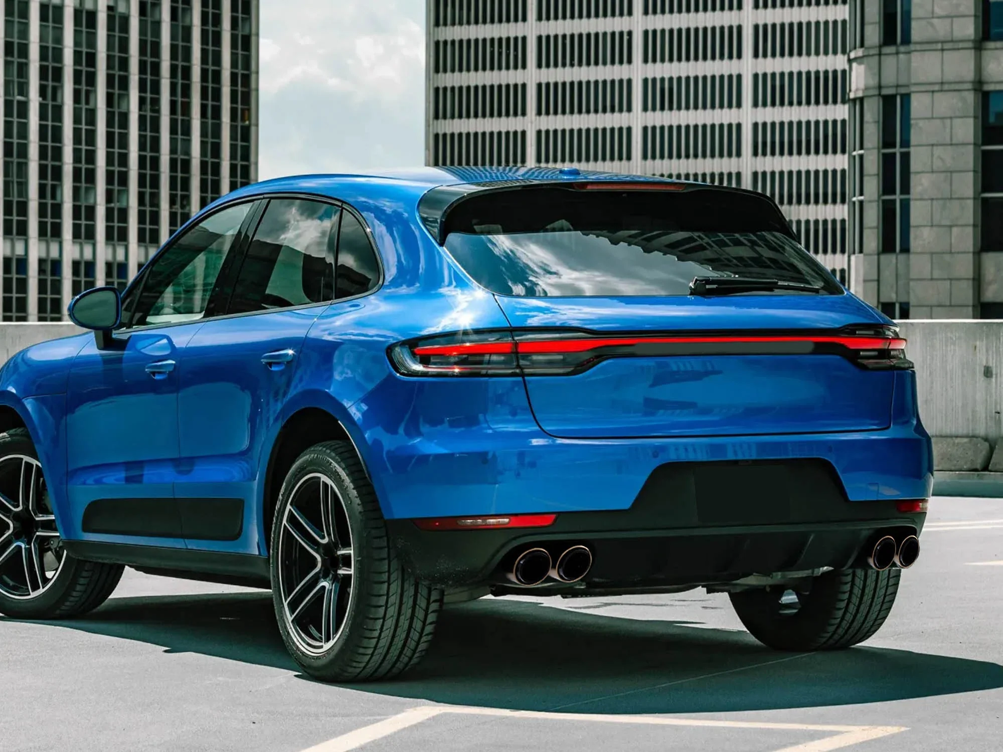 3-Layer Black Exhaust Tips for 2019-2026 Porsche Macan 2.0L Base - Image 16