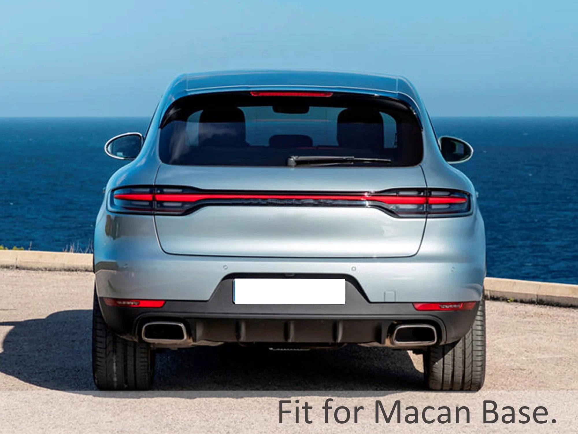 3-Layer Black Exhaust Tips for 2019-2026 Porsche Macan 2.0L Base - Image 3