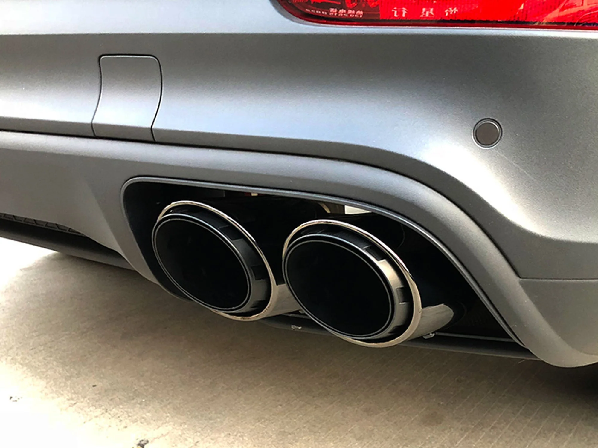 3-Layer Black Exhaust Tips for 2019-2026 Porsche Macan 2.0L Base - Image 4