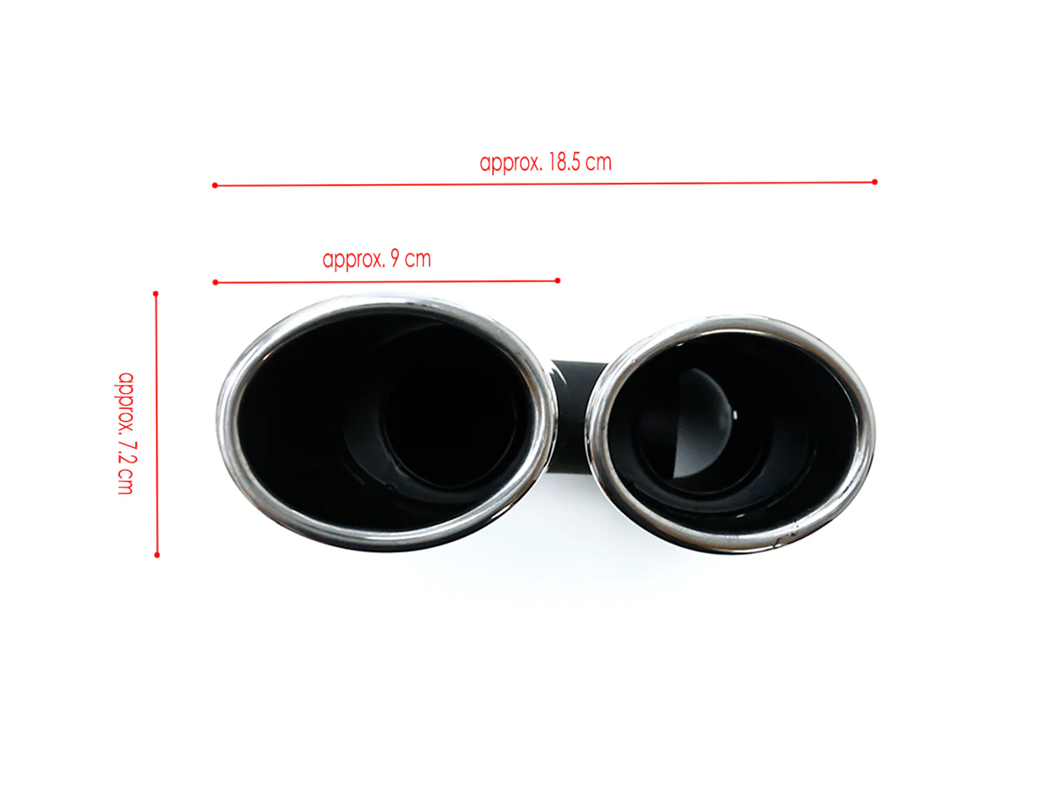 Silver Dual Exhaust Tips Tail Pipes For Audi A3 8P 8V A4 B8 B9 A5 A6 Q5 TT 2.0T - Image 10
