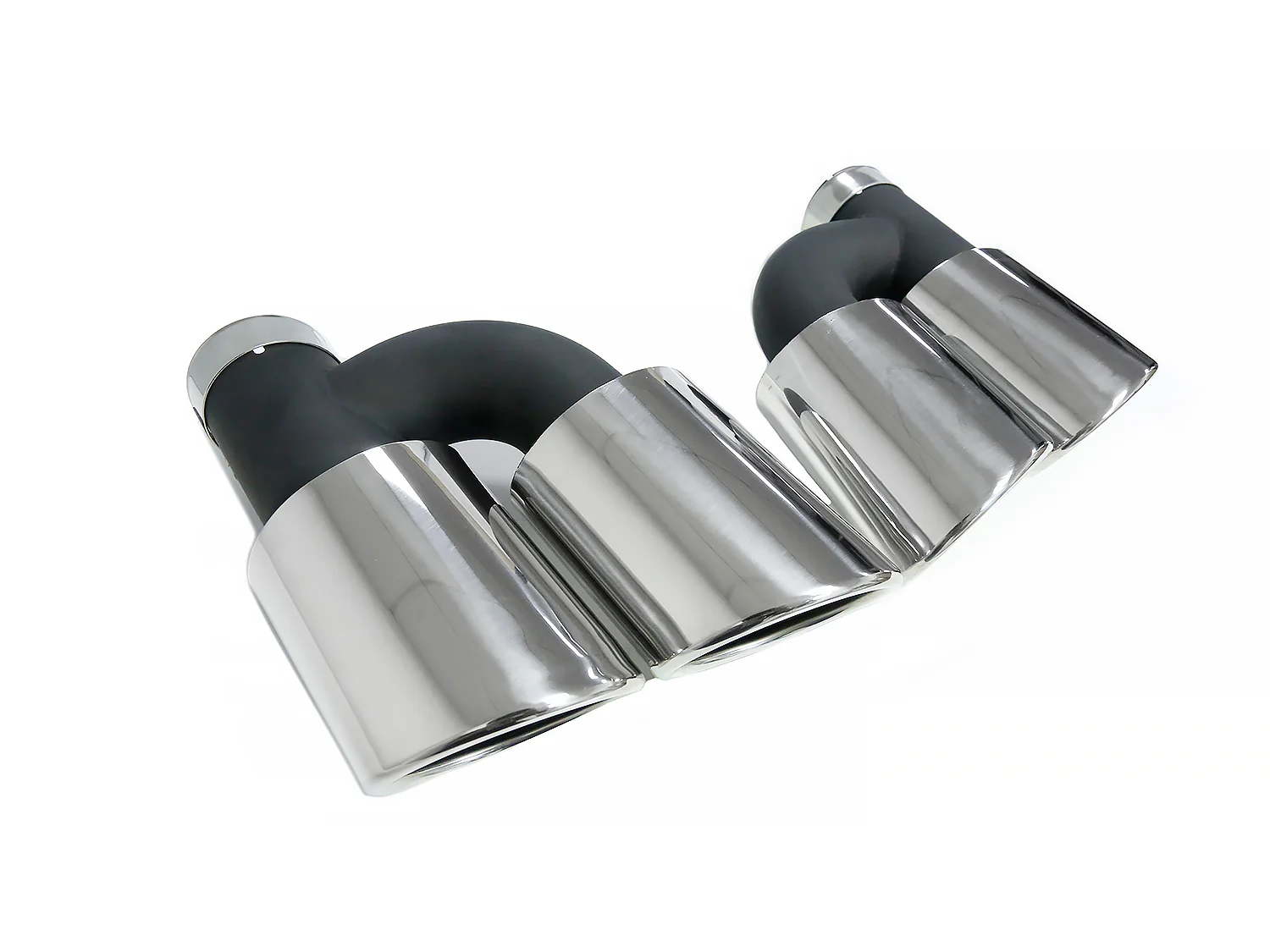 Silver Dual Exhaust Tips Tail Pipes For Audi A3 8P 8V A4 B8 B9 A5 A6 Q5 TT 2.0T - Image 7