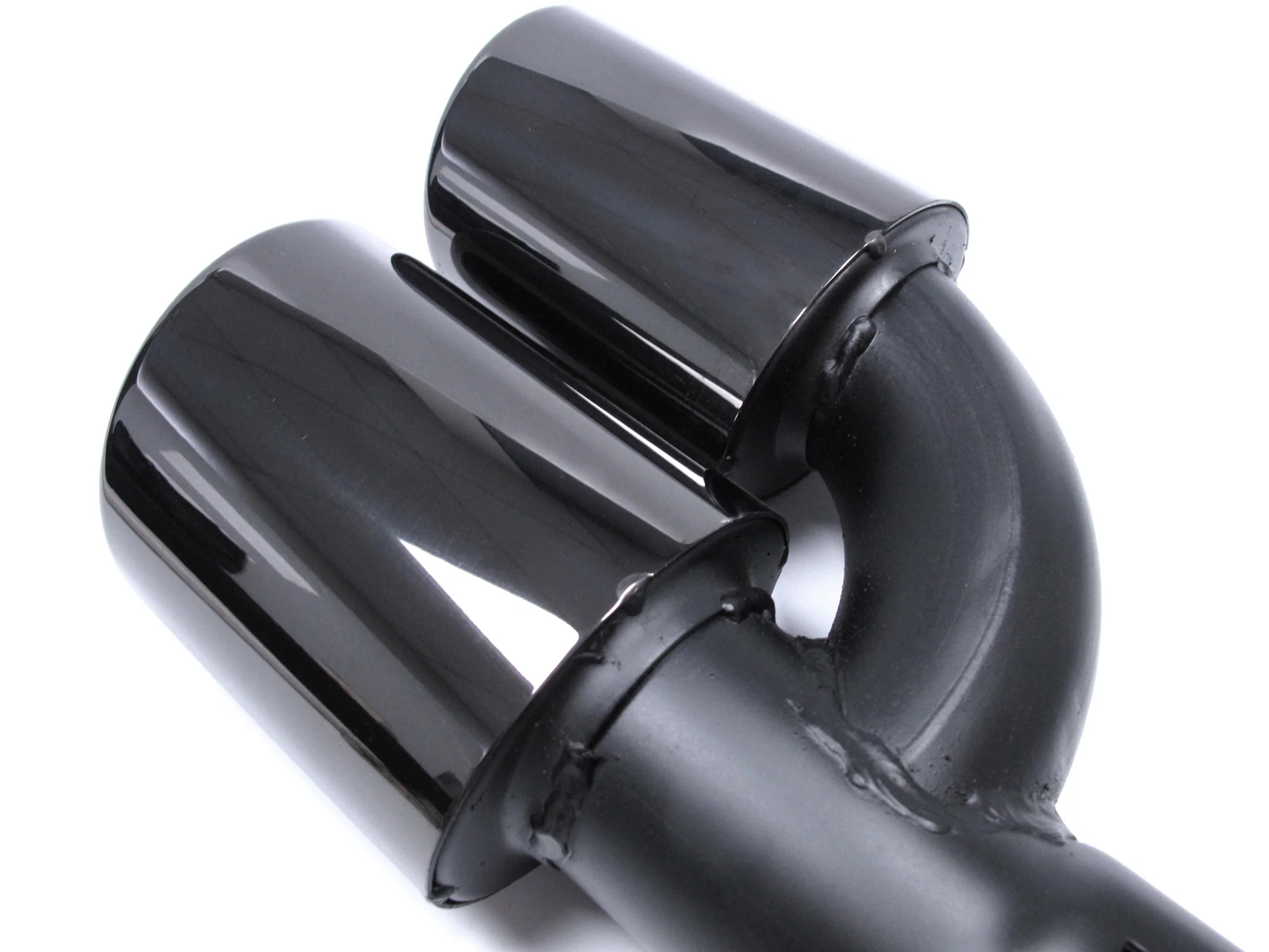 Black/Silver Dual Exhaust Tips Tail Pipes For Audi A3 8P 8V A4 B8 B9 A5 A6 Q5 TT 2.0T - Image 7