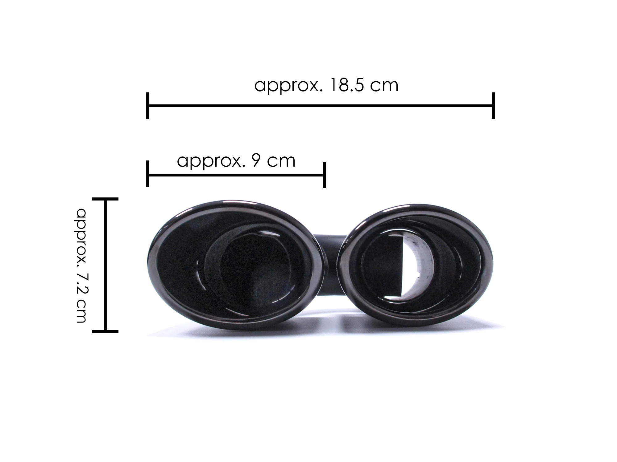 Black/Silver Dual Exhaust Tips Tail Pipes For Audi A3 8P 8V A4 B8 B9 A5 A6 Q5 TT 2.0T - Image 9