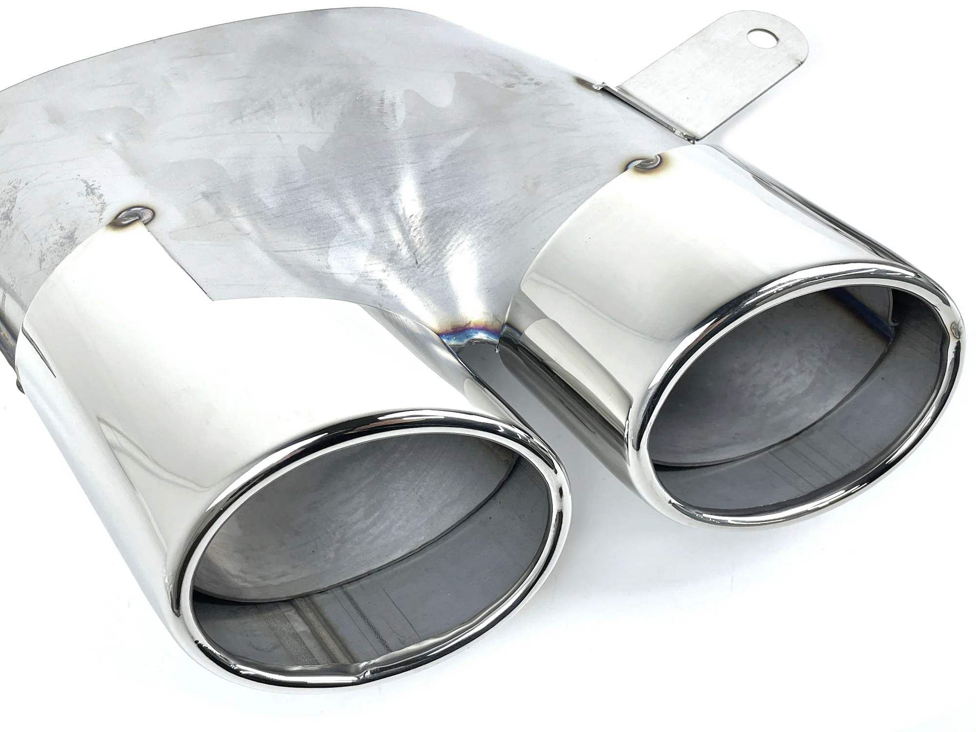Silver/Black Exhaust Tips Tailpipe Upgrade For Audi A6 C7.5 2016 2017 2018 - Image 23