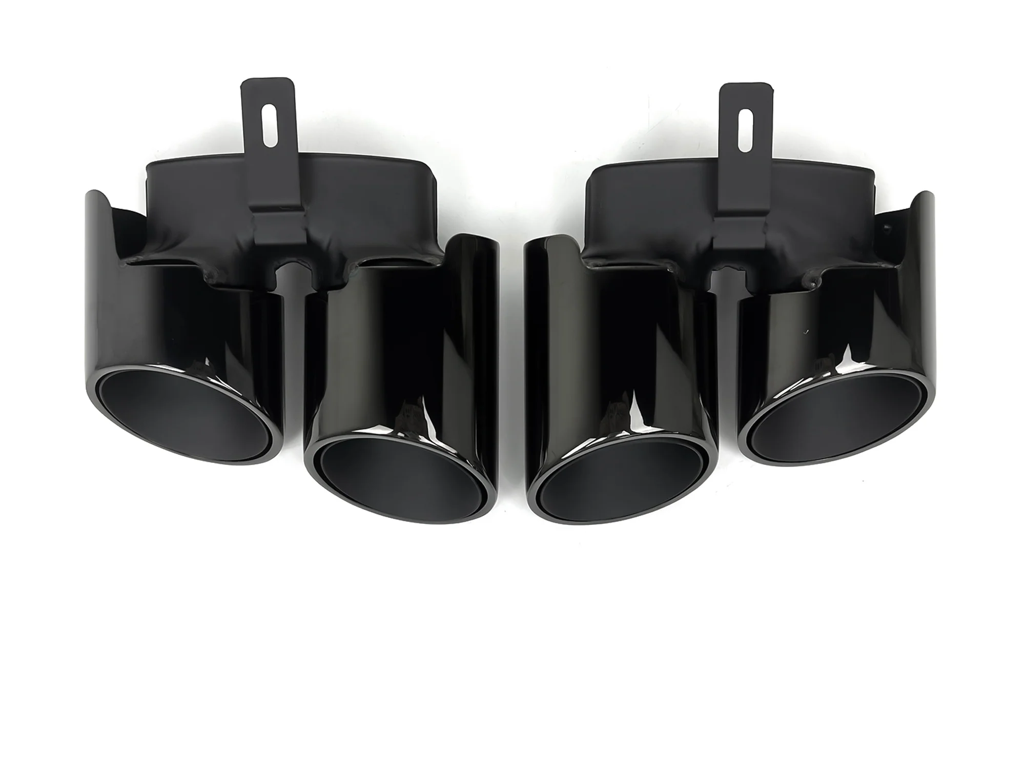 Premium Stainless Steel Silver Exhaust Tips for Porsche Panamera 976 2024 2025+ - Image 4