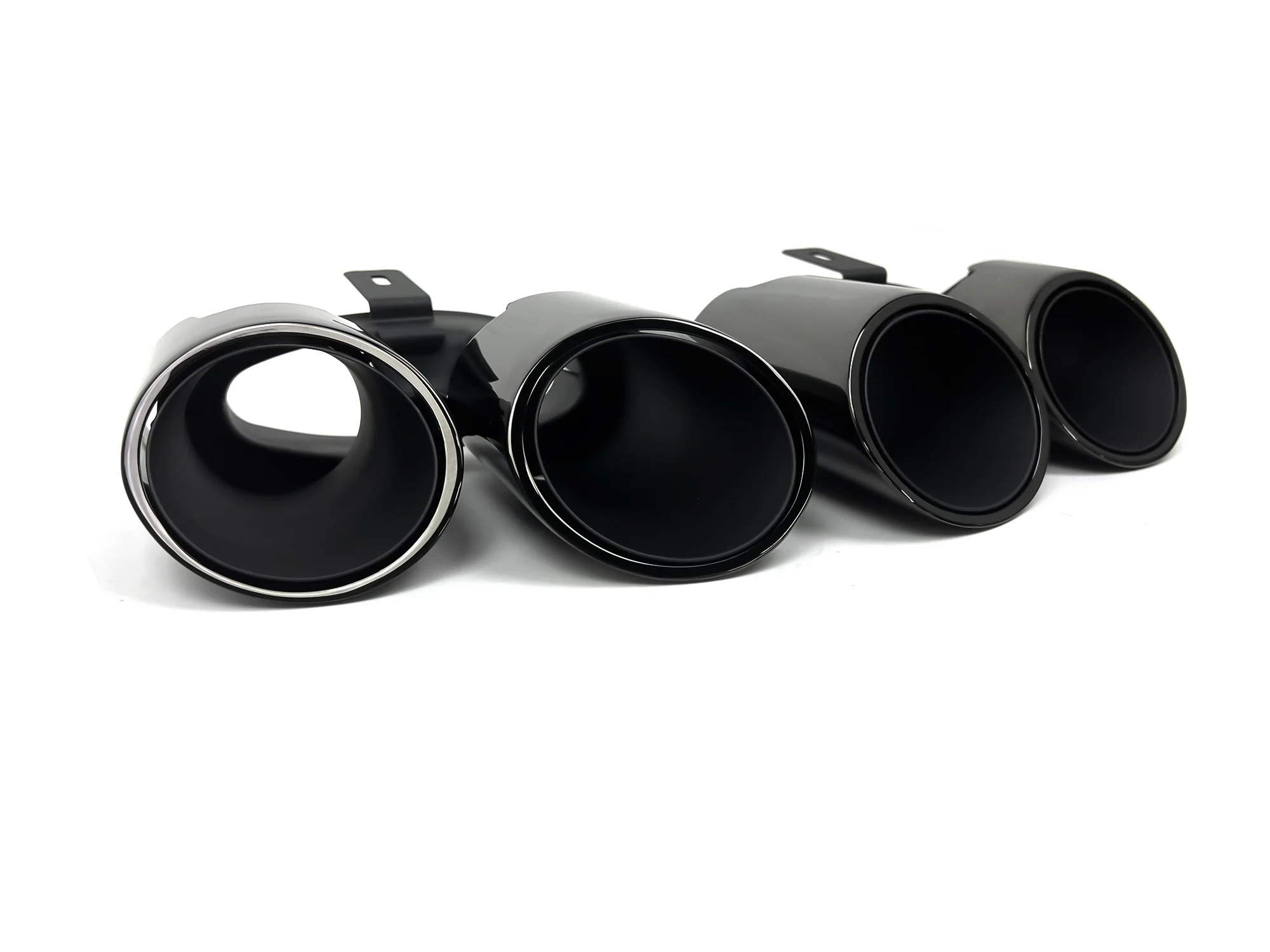 Premium Stainless Steel Silver Exhaust Tips for Porsche Panamera 976 2024 2025+ - Image 7
