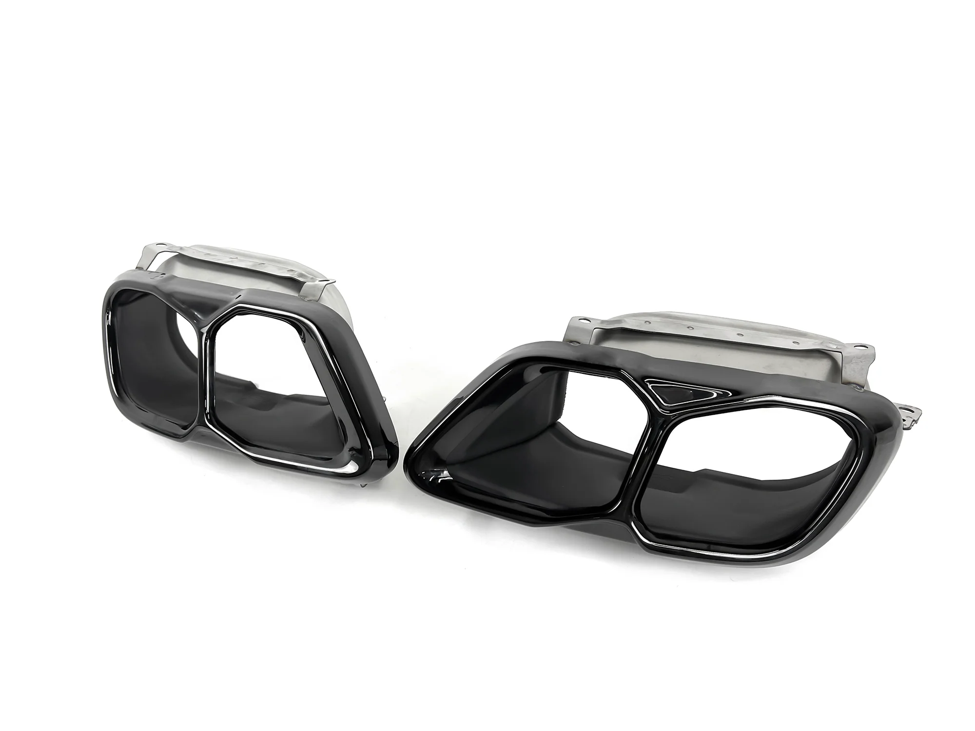 Pair Exhaust Tips Gloss Black for BMW X5 G05 X6 G06 X7 G07 M Sport 2019-2026 - Image 6