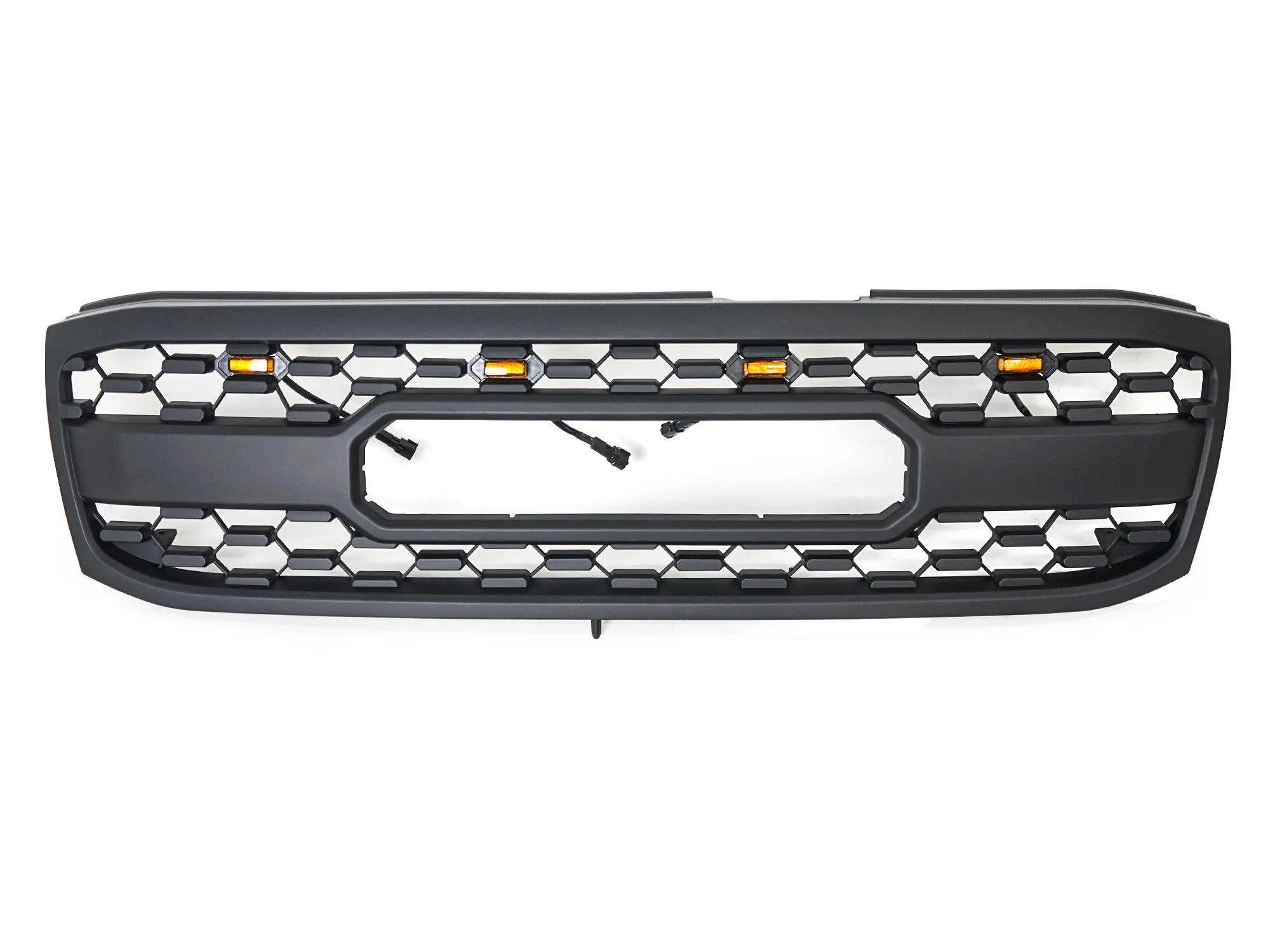 Black Front Bumper Upper Grille w/ LED Light Fit For 1998-2006 Toyota Land Crusier LC100 - Image 10